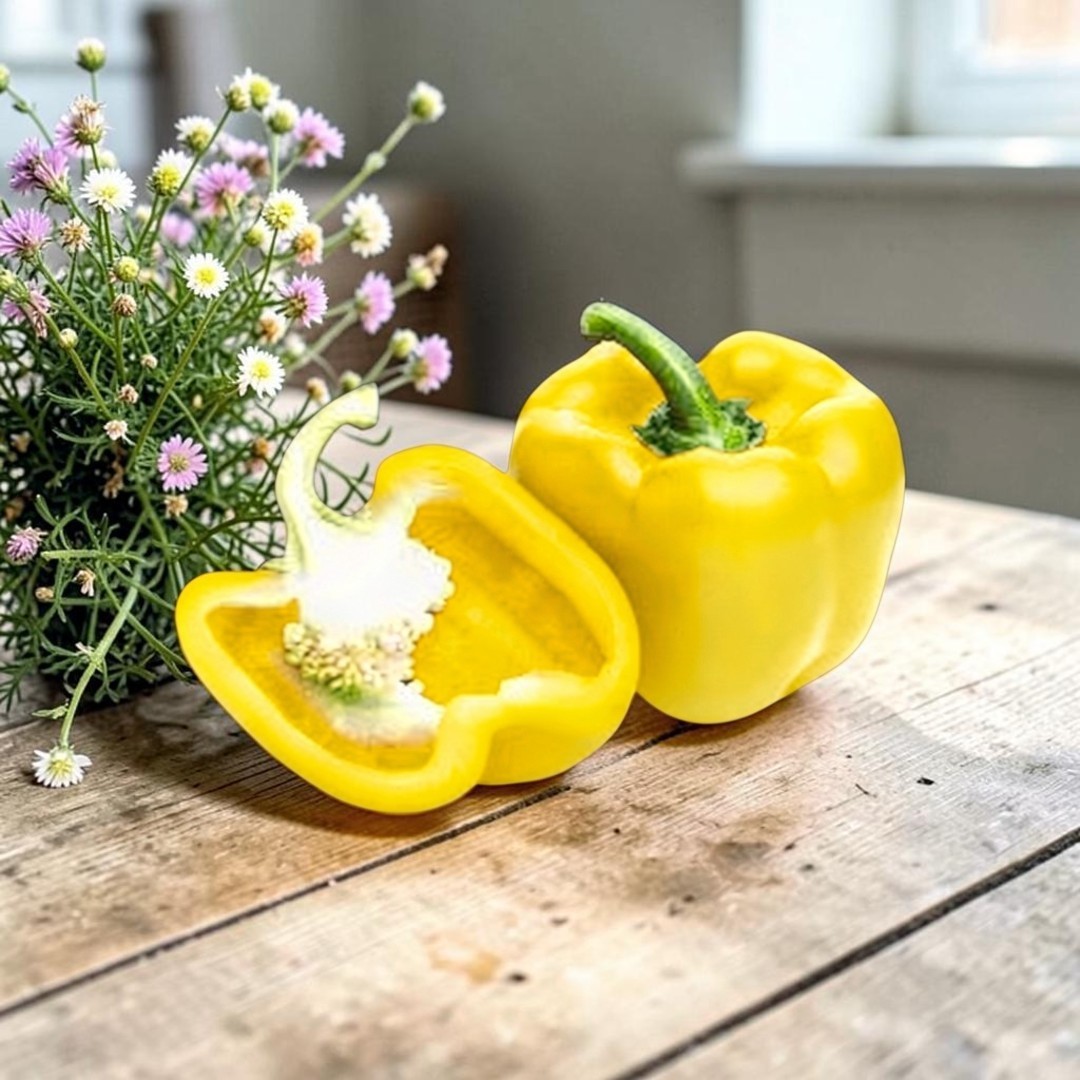 Yellow Bell Pepper Seeds Large Bell, High Yield, Non-GMO Free Shipping 25 SEEDS