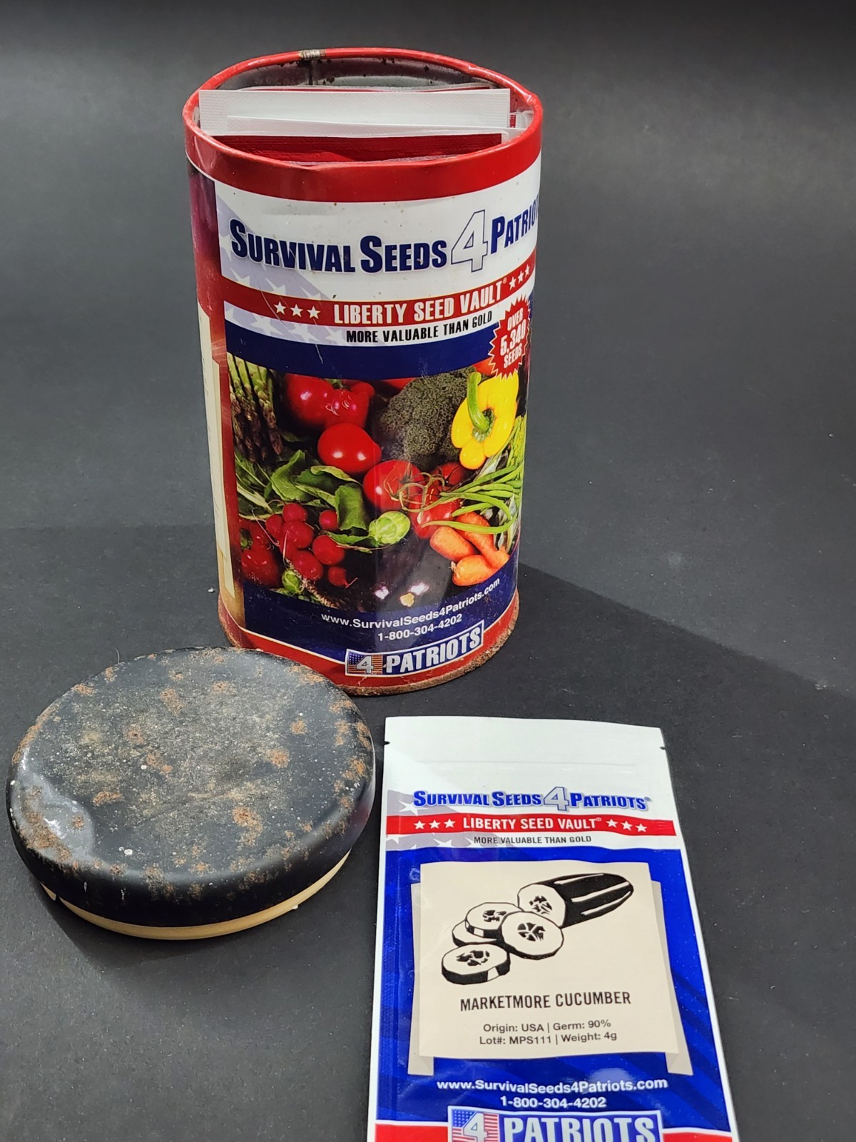 Patriot Seeds Survival Seed Vault Kit