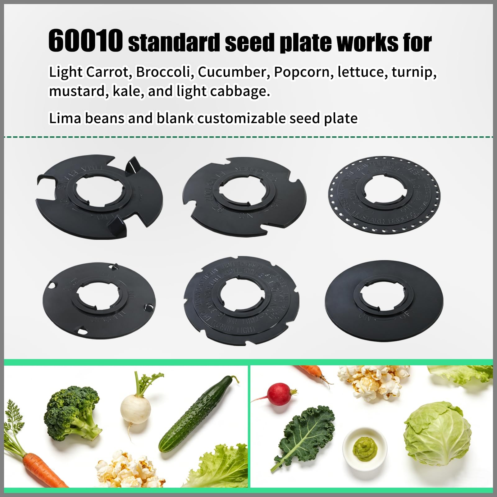 12 Set Seed Plates Compatible with EarthWay 1001-B 10001 Garden Seeder