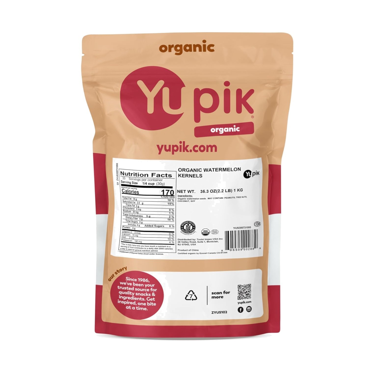 Organic Watermelon Kernels, Ideal for Baking, Snacking