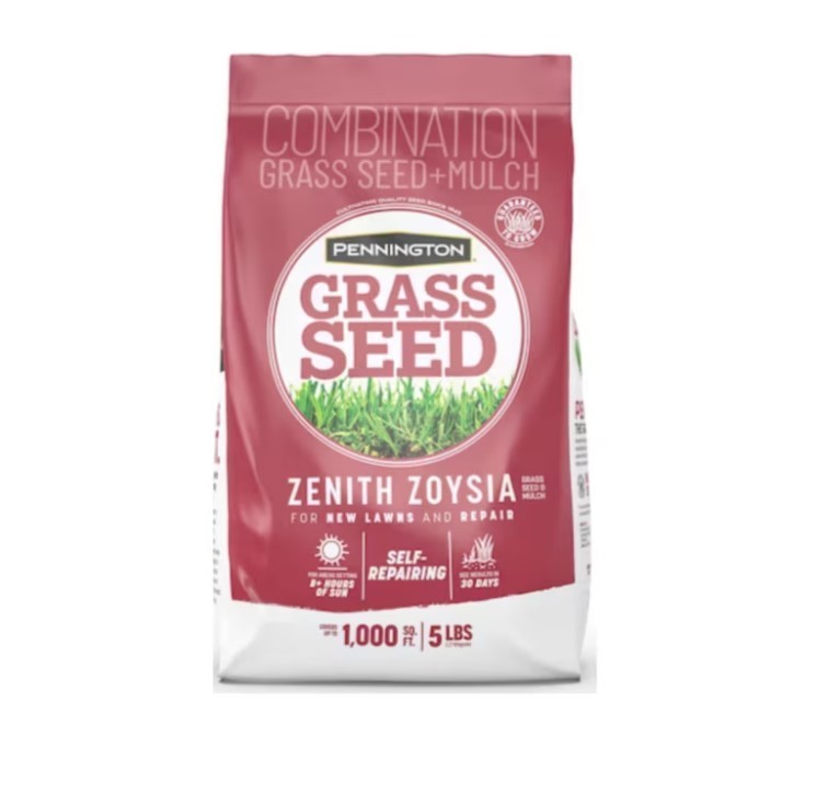 [BIG SALE] Pennington Zenith Zoysia Grass Seed & Mulch 5LB Lawn Seed