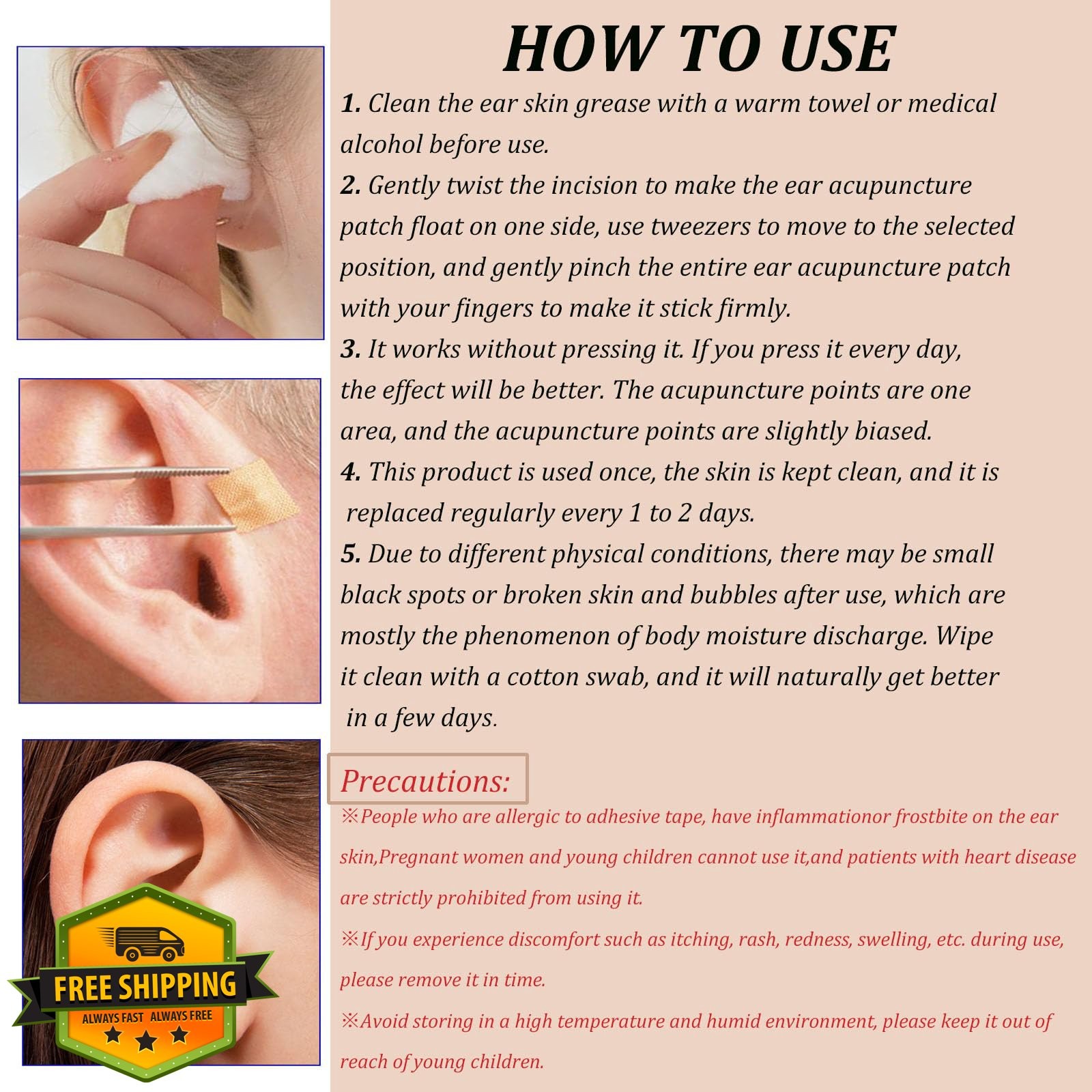 GGFSSQ Ear Seeds Kit Silver-200pcs