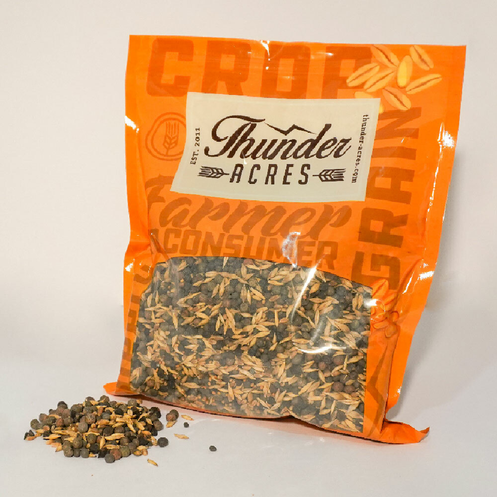 Thunder Acres 9 Seed Cover Crop Blend – For Gardening – Non-GMO, Vetch, Clover.