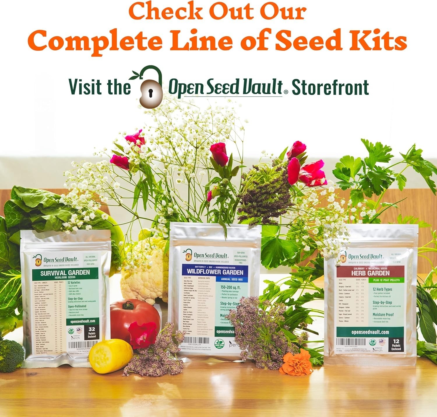 4,000 High-Germination Non-GMO Heirloom Seeds – 12 Herb Varieties for Garden