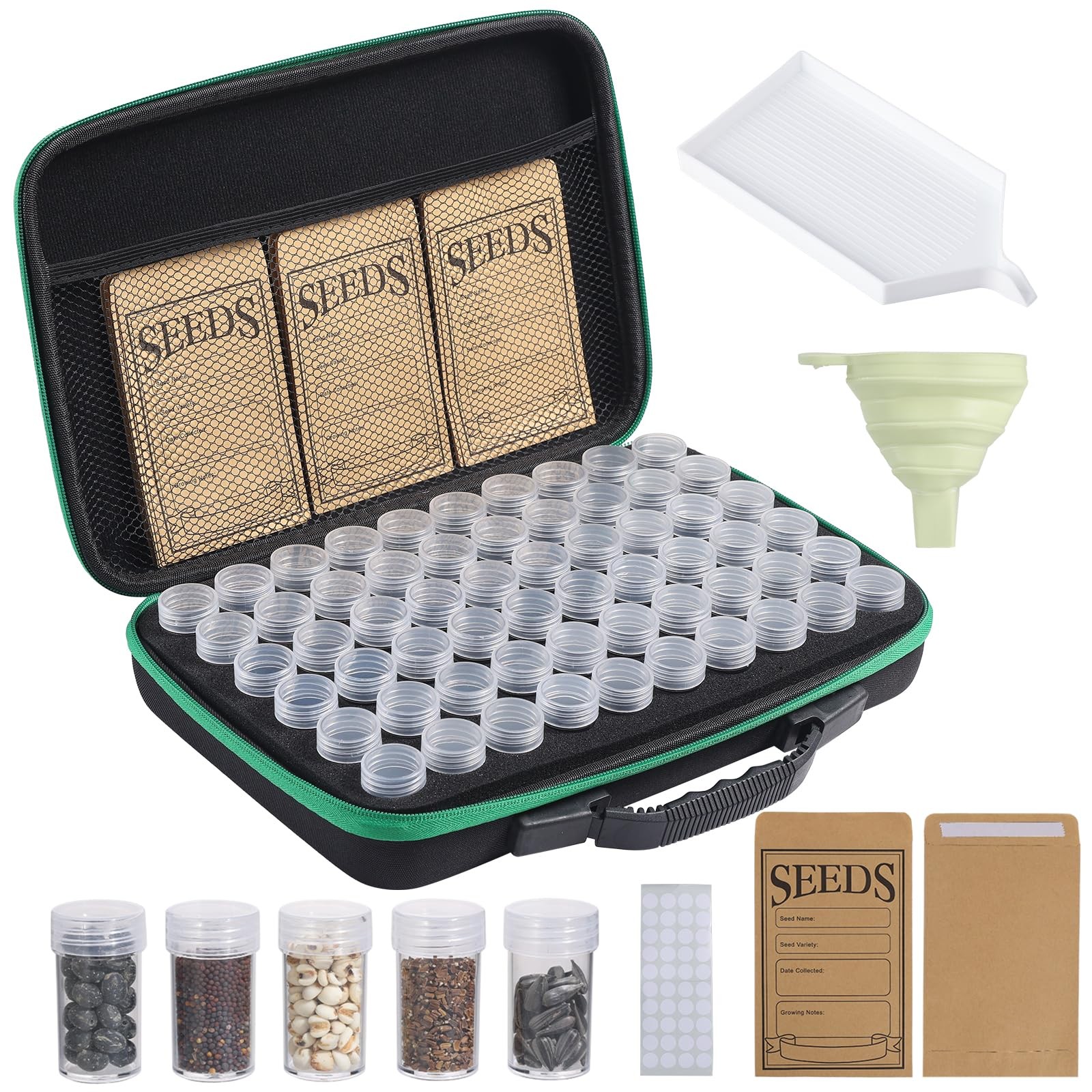 Seed Storage Box, Portable Seed Saving Box, Sturdy Seed Organizer Kit Seed En…
