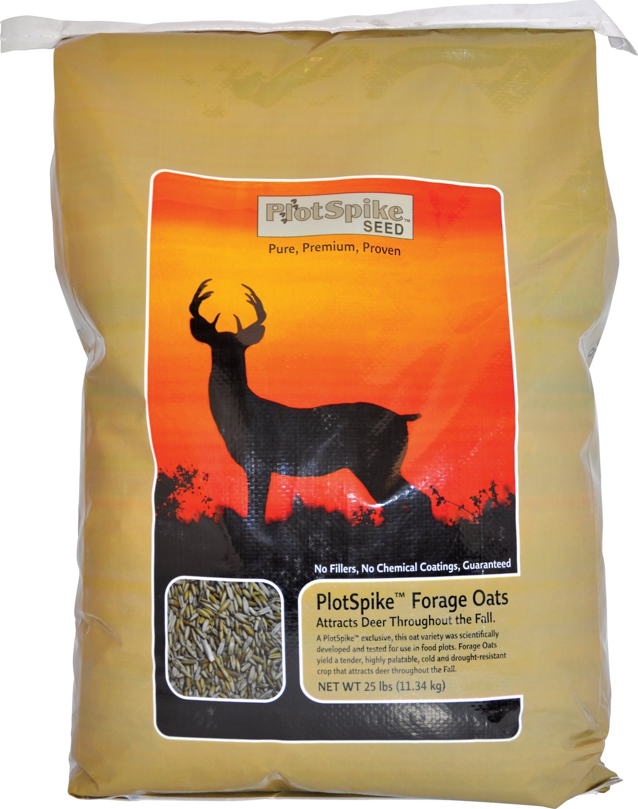 Forage Oat Seed 25lb Bag for Wildlife Food Plots and Soil Improvement