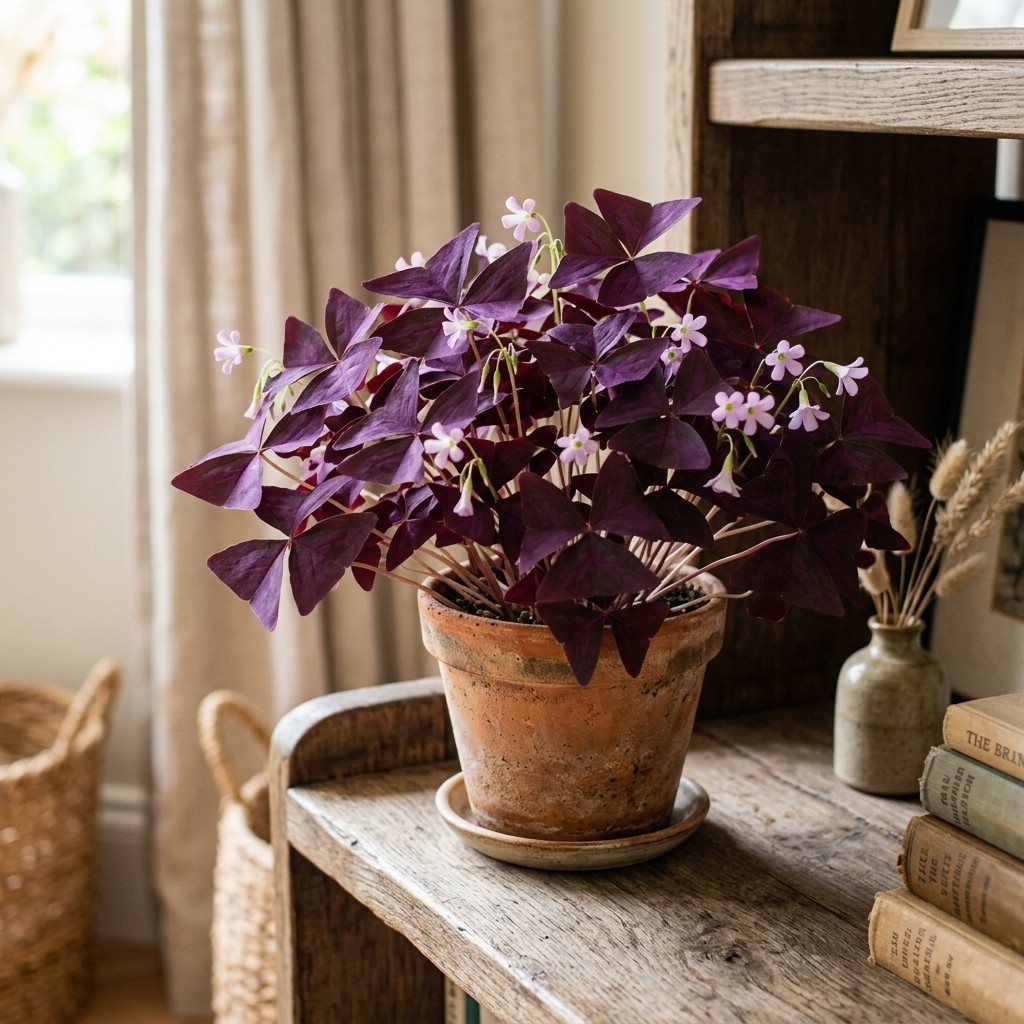 30 Pcs Purple Shamrock Seeds – Ideal for Outdoor Garden & Container Planting
