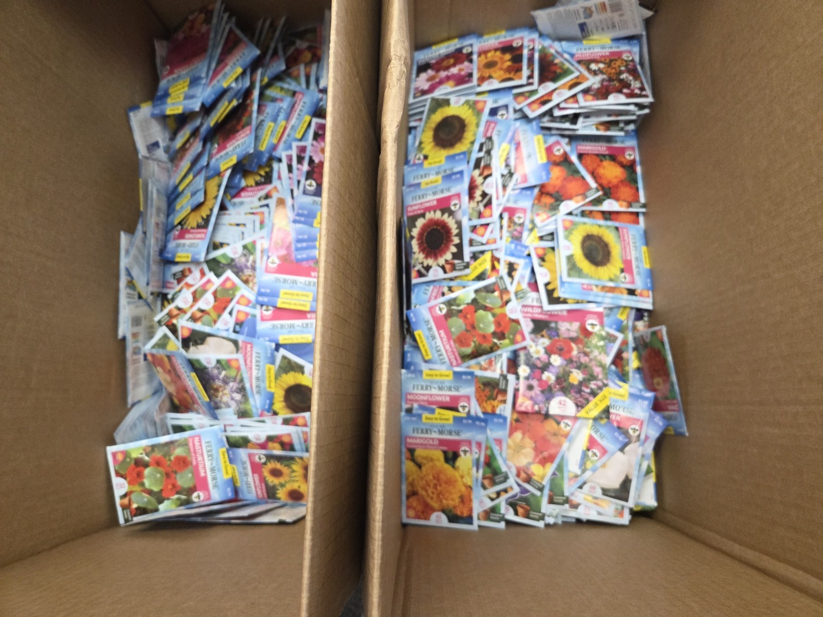 Lot Of 100 Variety Flower Seeds Packs Garden Pollinator- ALL FERRY MORSE 12/26