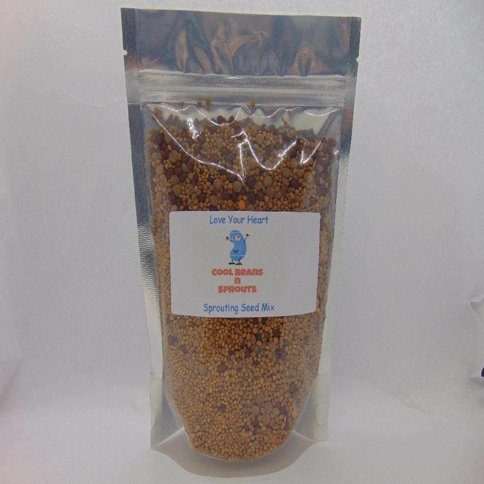 Love Your Heart Mix seeds for sprouting microgreens, “Cool Beans N Sprouts ” .