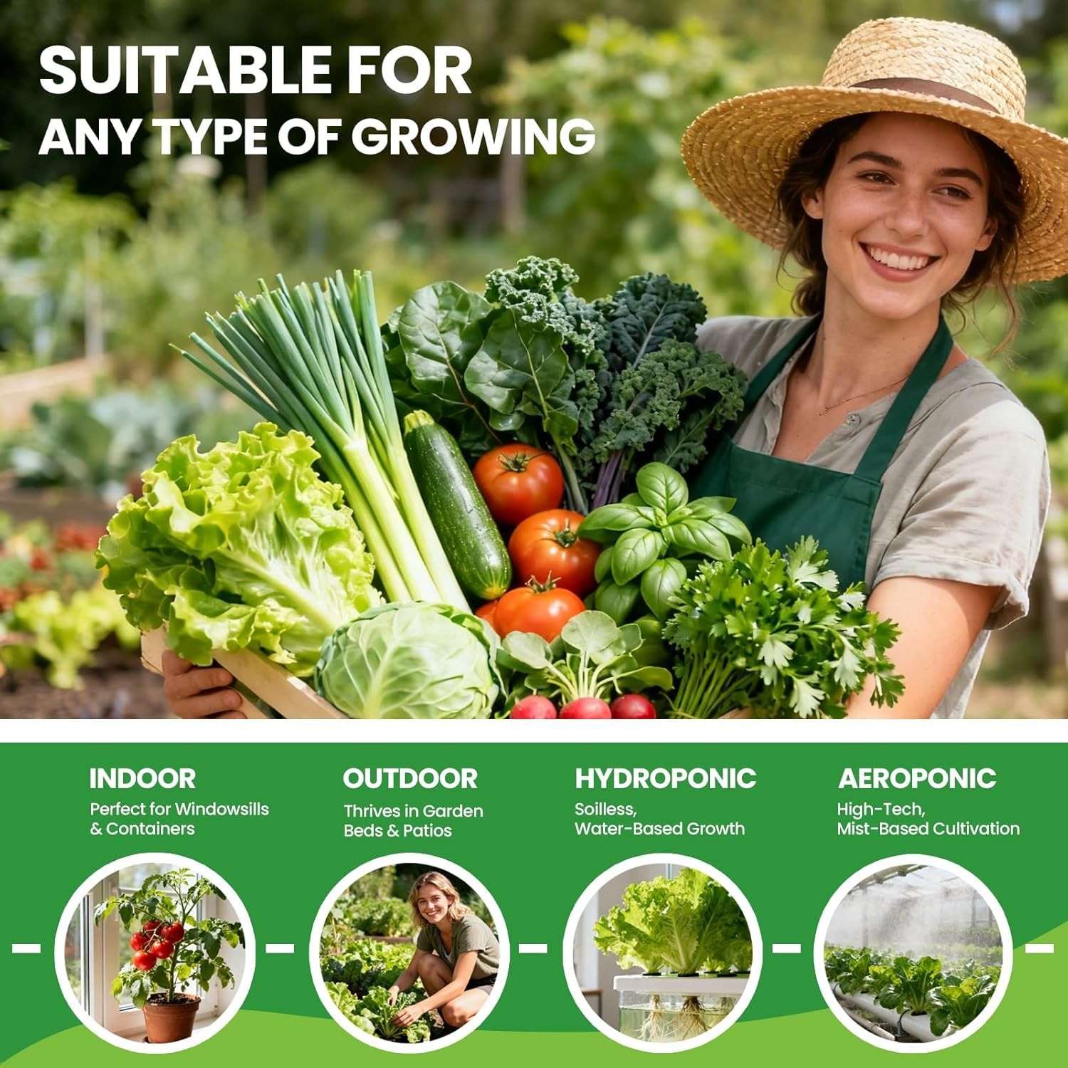 30 Heirloom Seeds Variety Pack – 18500+ Non-GMO Seeds for Planting Vegetables…