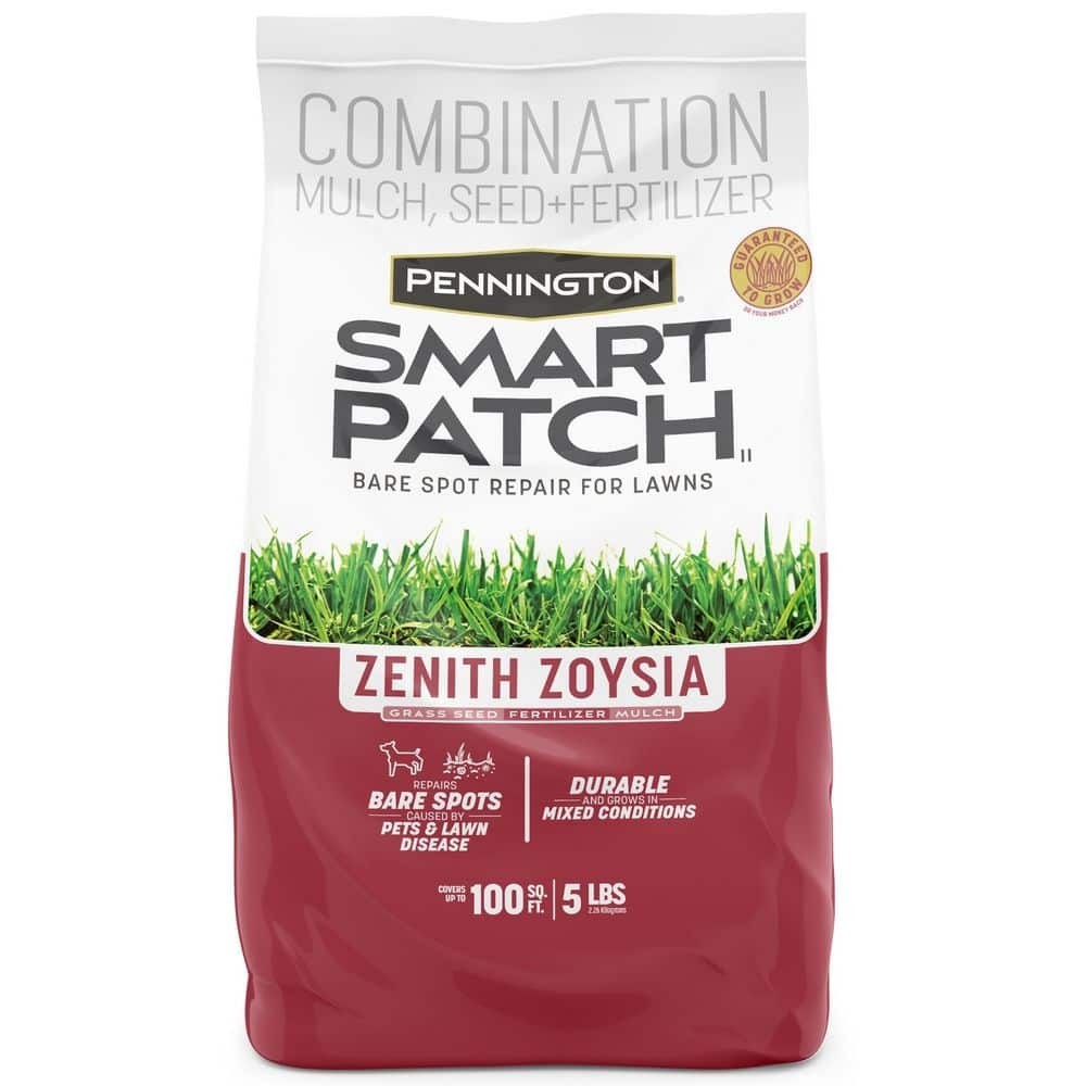 5 Lbs. Smart Patch Zoysia Grass Seed with Mulch, Fertilizer Free Shipping