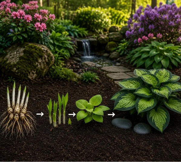 Rare Colorful Hosta Bare Roots ( Pack of 3 ) | Shade Perennial Plant