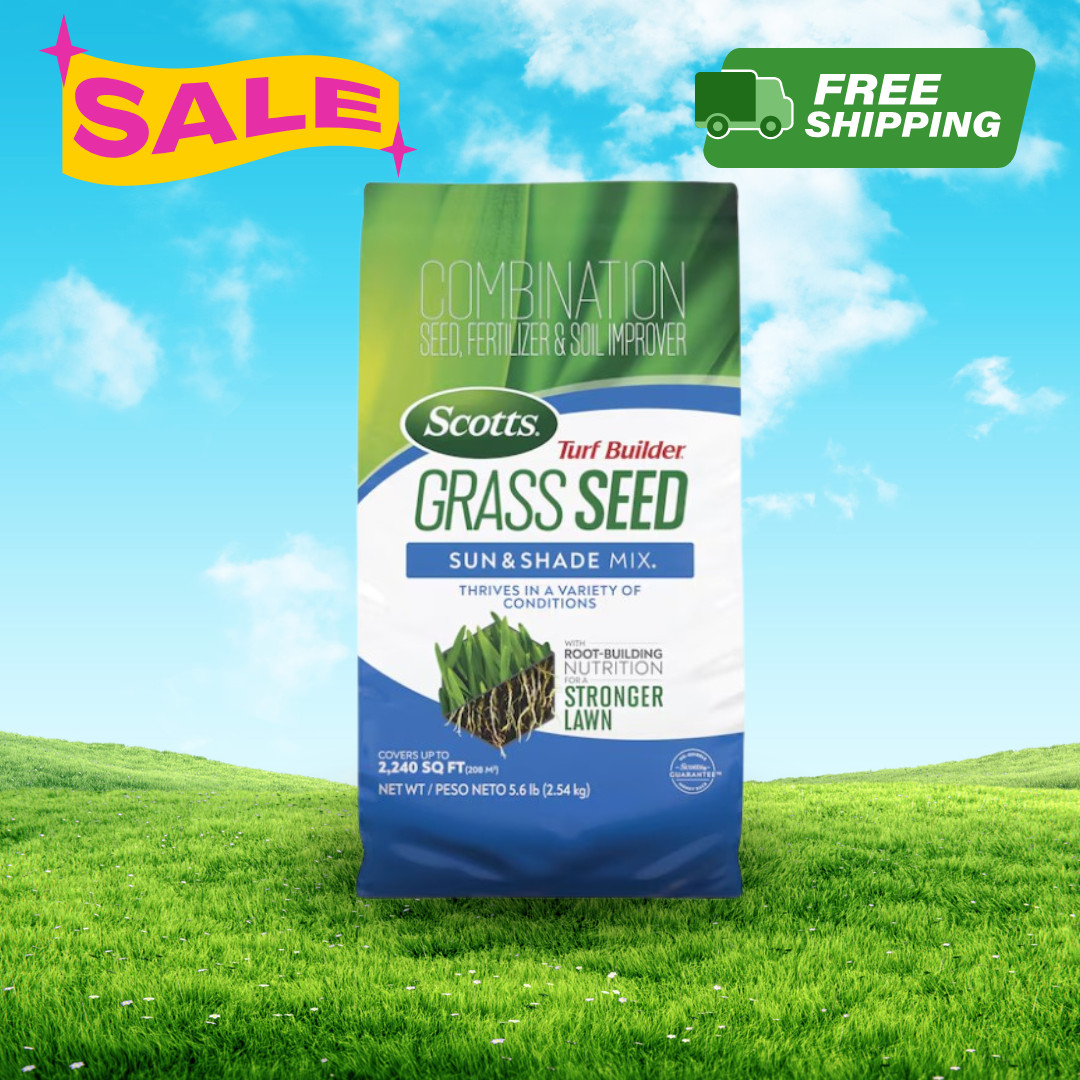 [BIG SALE] Scotts Turf Builder Sun & Shade Mix Grass Seed 5.6lb Bag New