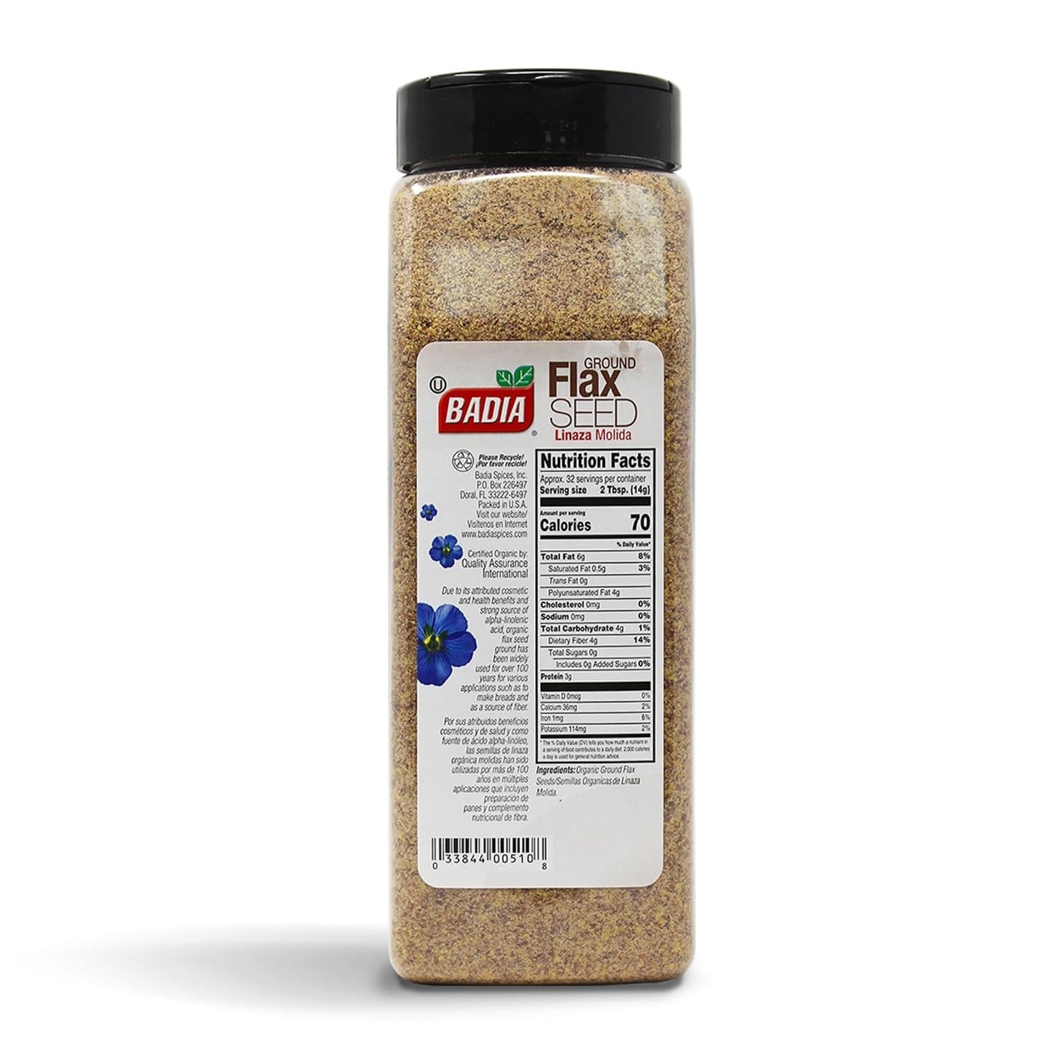 Versatile Organic Flax Seed, 16 oz – Ideal for Smoothies, Baking, & More