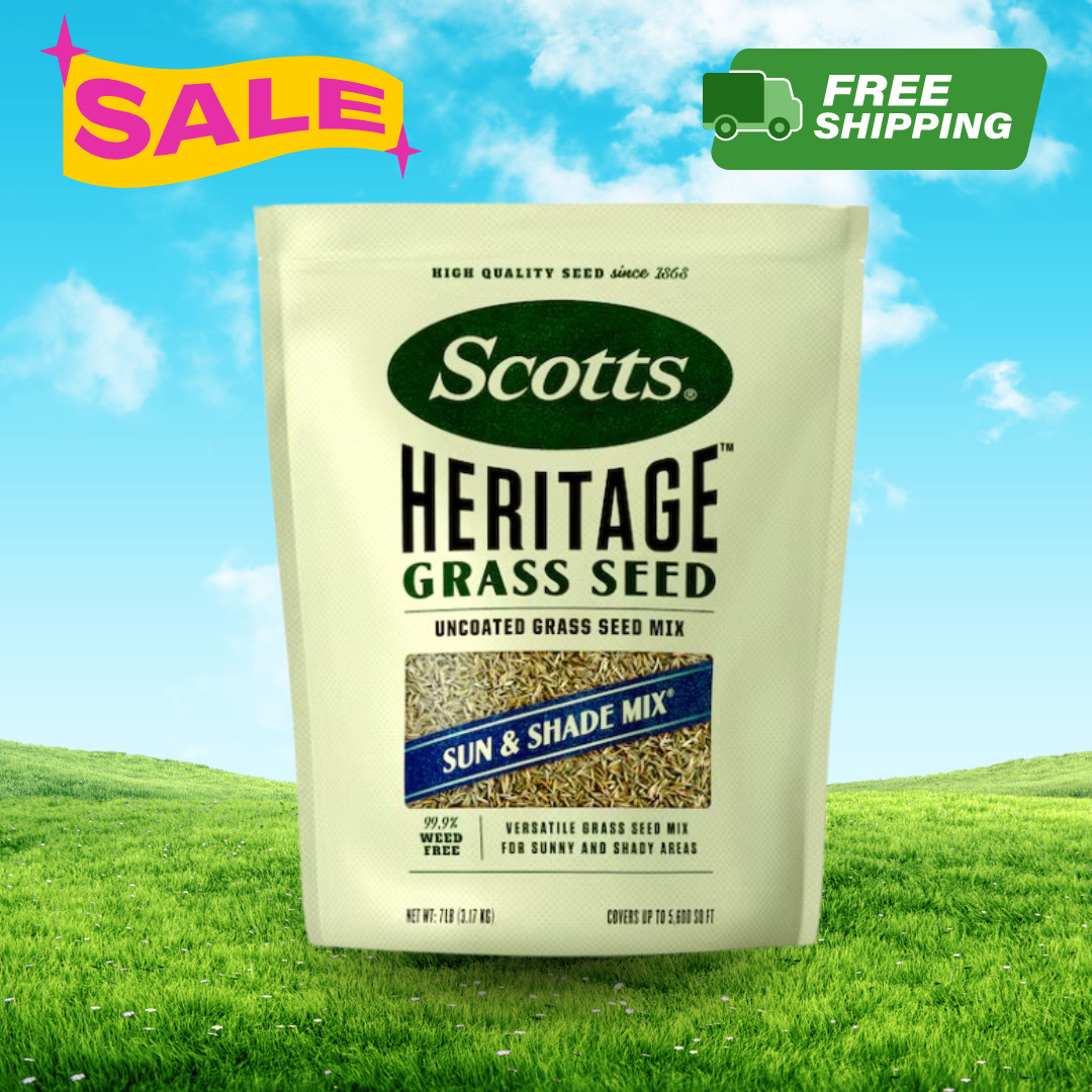 [BIG SALE] Scotts Heritage Sun and Shade 7 lb Grass Seed Blend for Lawns