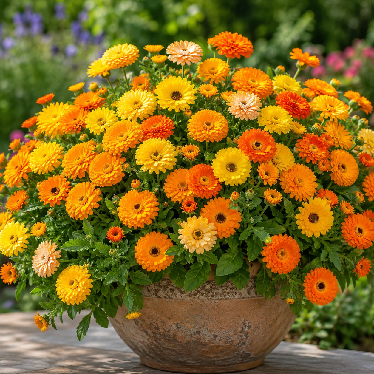 600+ POT MARIGOLD SEEDS SPRING MIX MOSQUITO BUG REPELLENT DWARF FLOWER MEDICINAL
