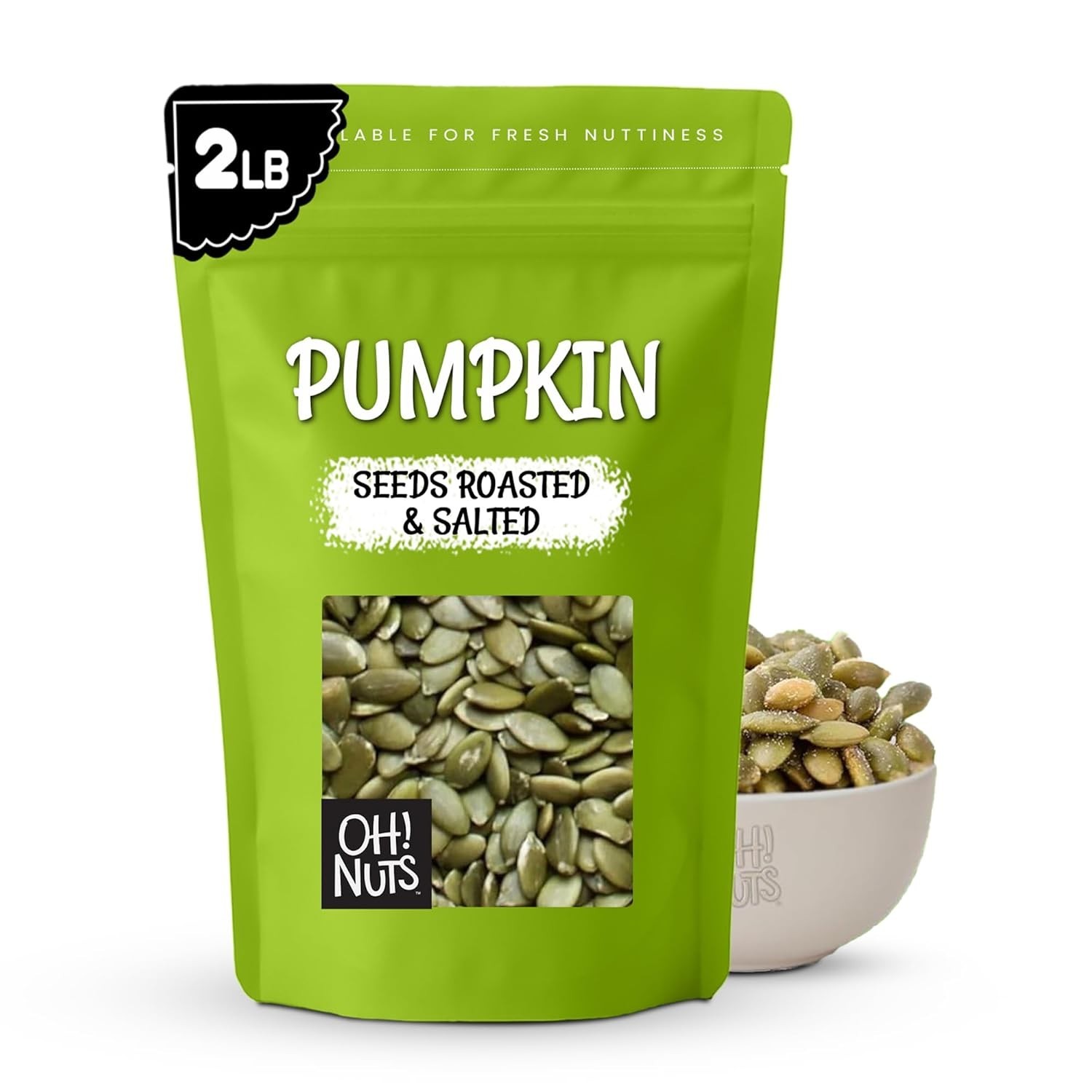 Kosher Certified Pumpkin Seeds – 2 lb No Shell Pepitas