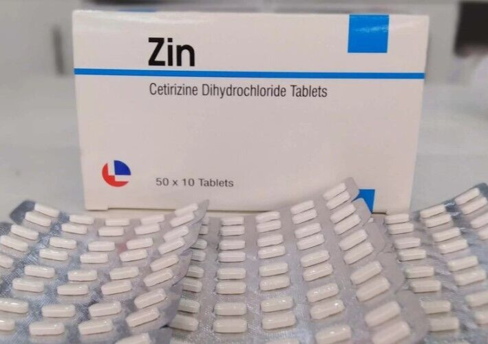 Cetirizine HCL 10 mg 100 Tabs Allergy Relief Antihistamine Generic Zyrtec Exp 27