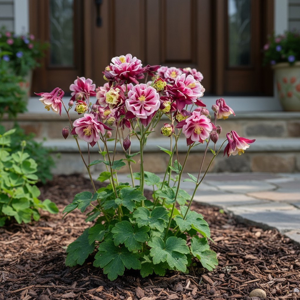 500 Columbine Seeds – Pink & White Bicolor Blooms for Spring Garden Color