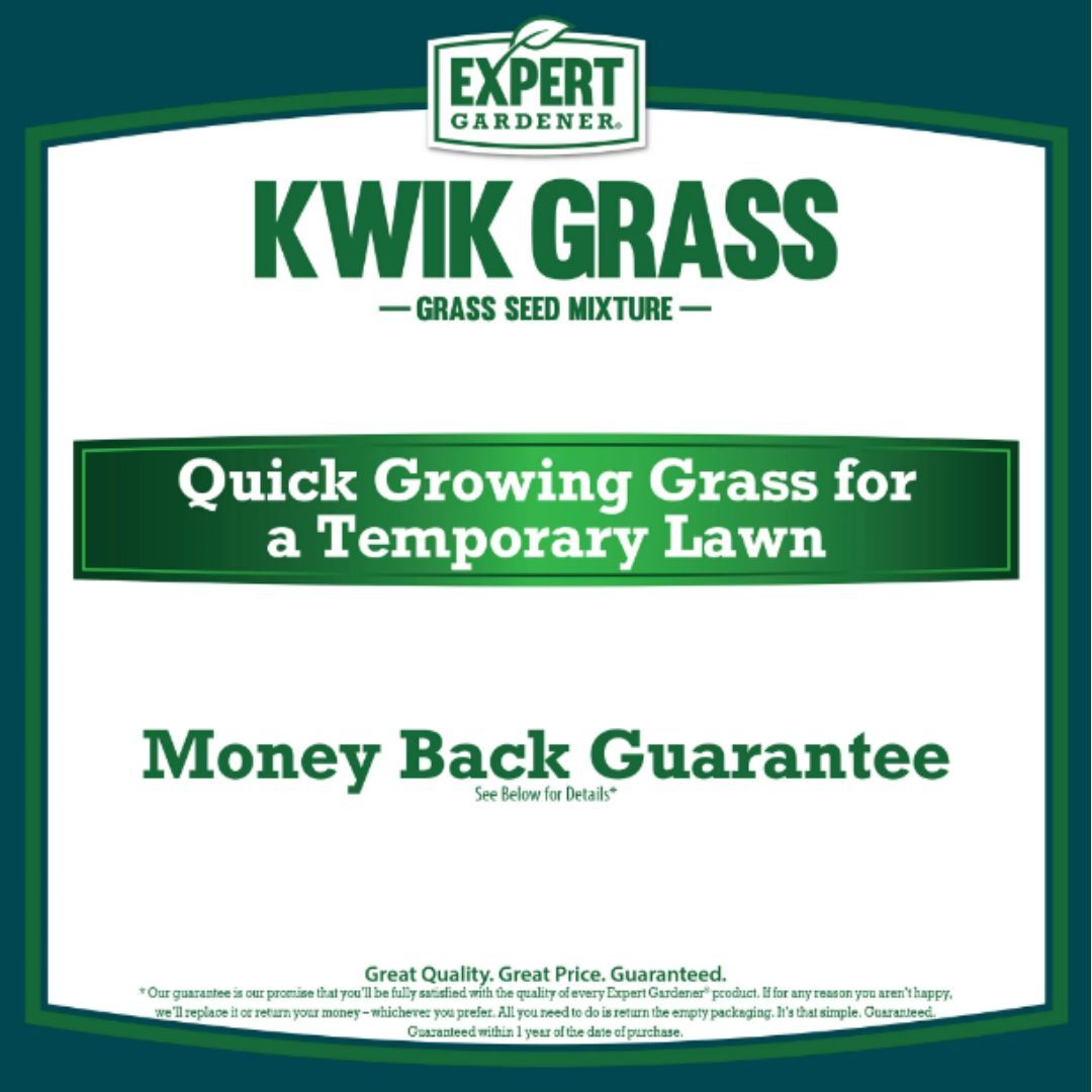 Expert Gardener Kwik Grass Seed Mix, for Sun to Partial Shade, 3 lb.