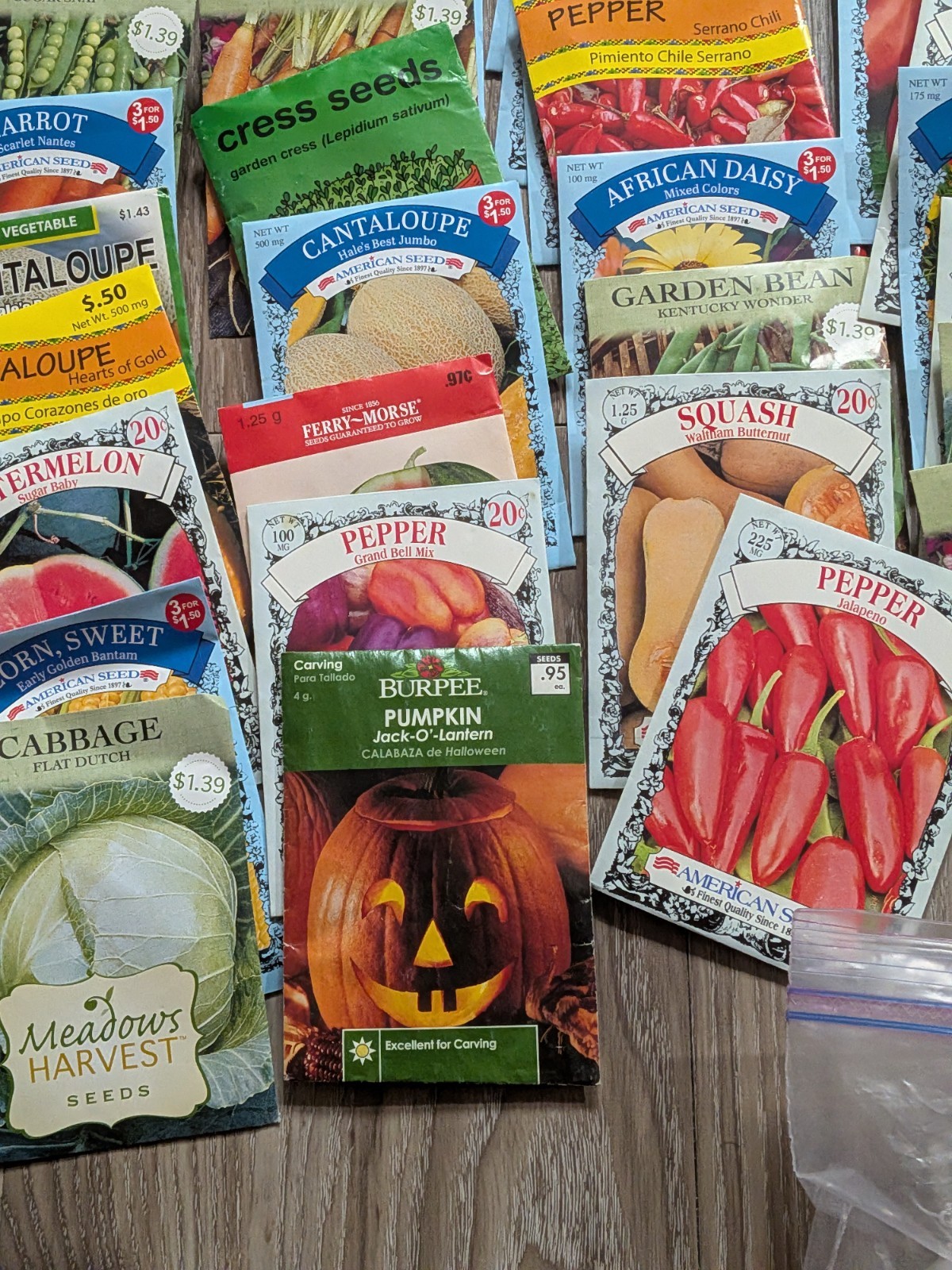 Gardening Seeds Assorted Lot