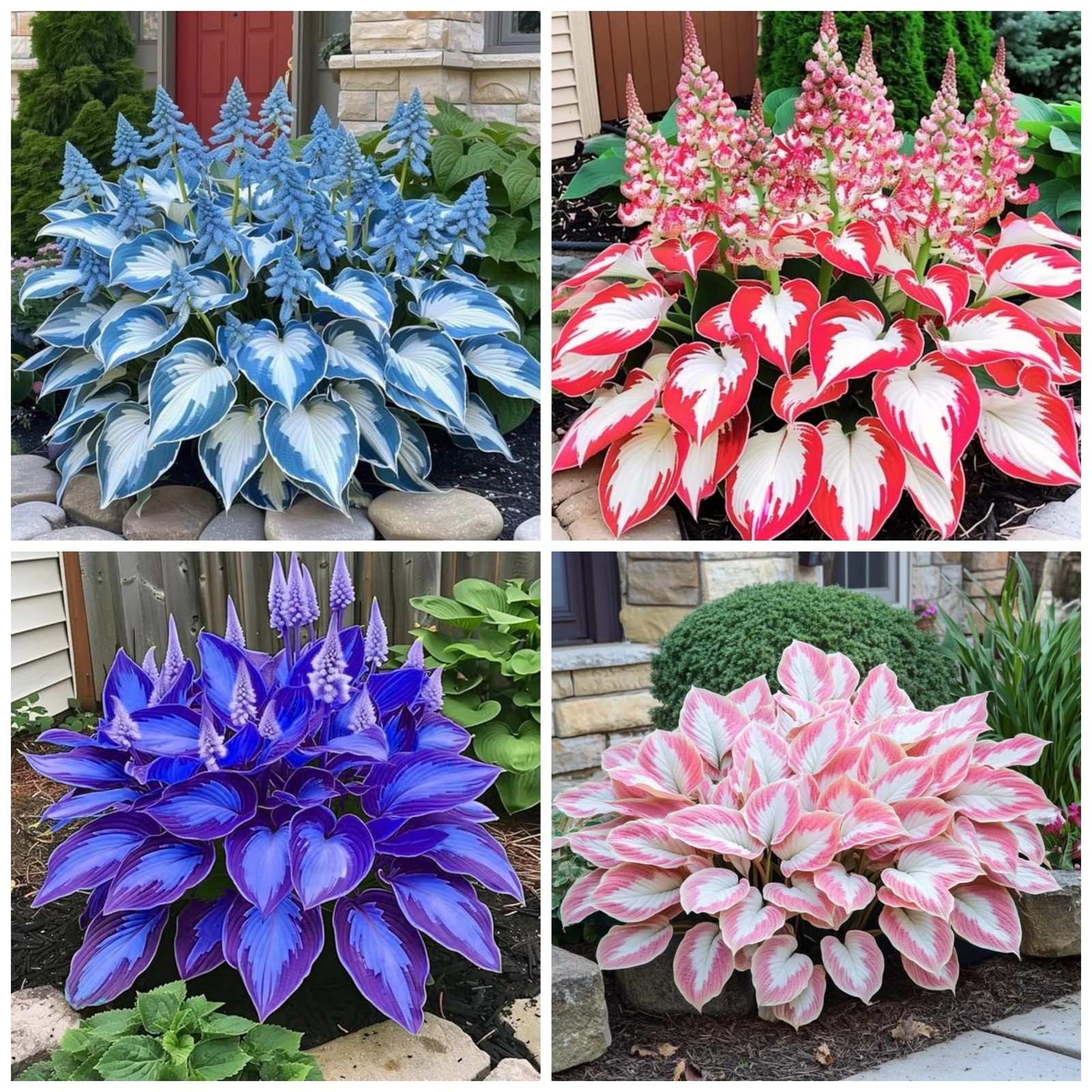 200+ Hosta Seeds Heart-Shaped Hosta Bare Roots – Rich Foliage, Low Maintenance,