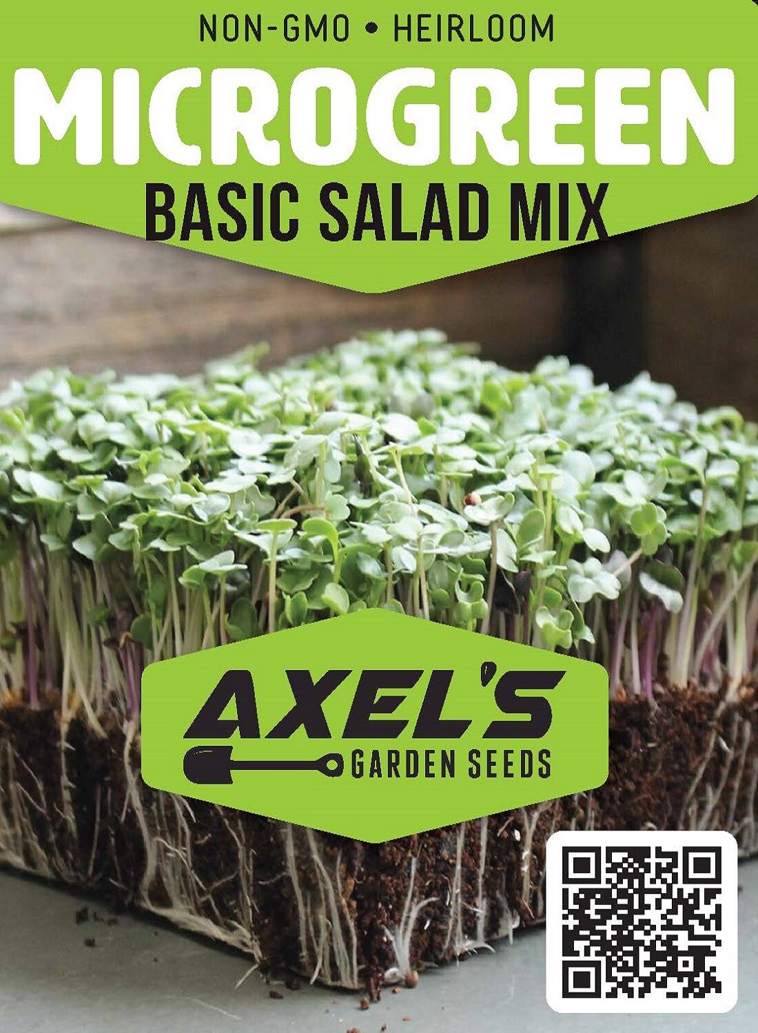 Basic Salad Mix MICROGREEN Seeds | Heirloom | Non-GMO | Seeds for Sprouting