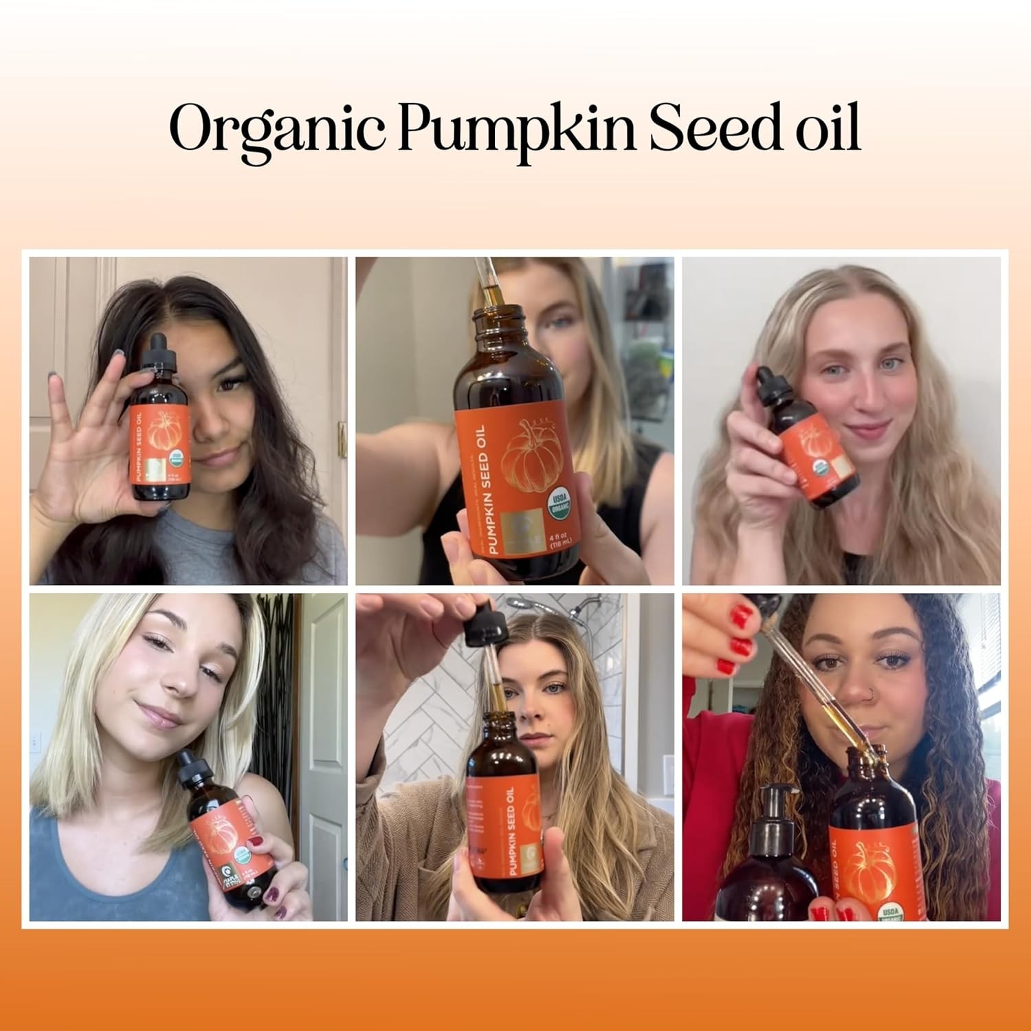 Virgin Cold-Pressed Pumpkin Seed Oil 4oz – Organic Moisturizer & Hair Booster