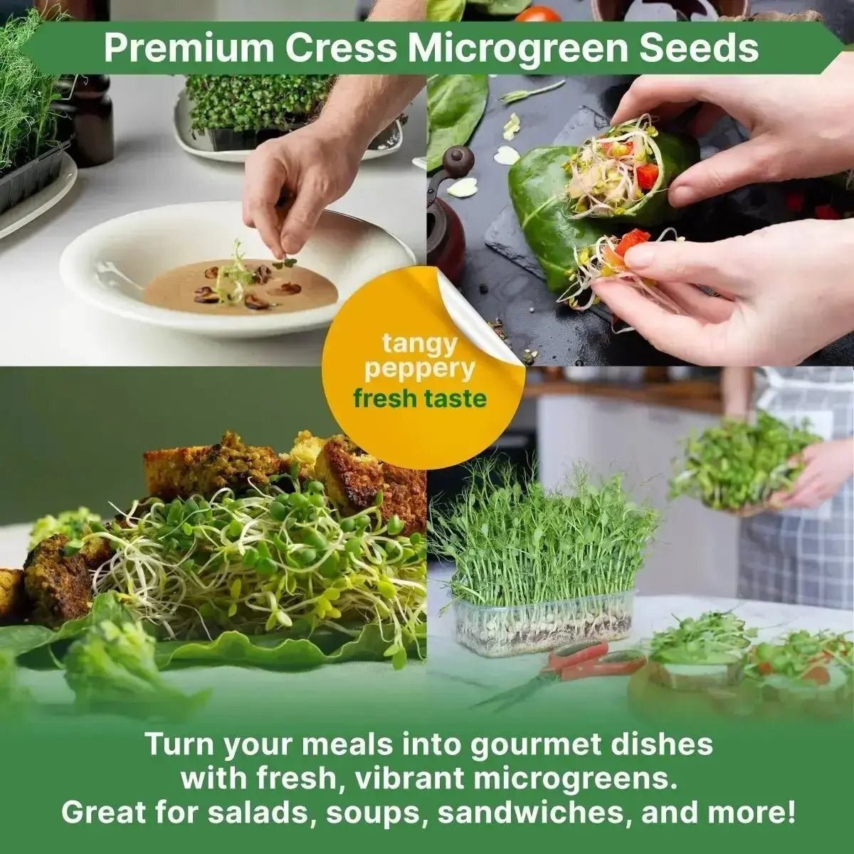 Cress Sprouting & Microgreens Seeds 1lb