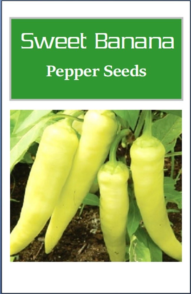 Sweet Banana Pepper Seeds | NON-GMO | Heirloom | Fresh Garden Seeds