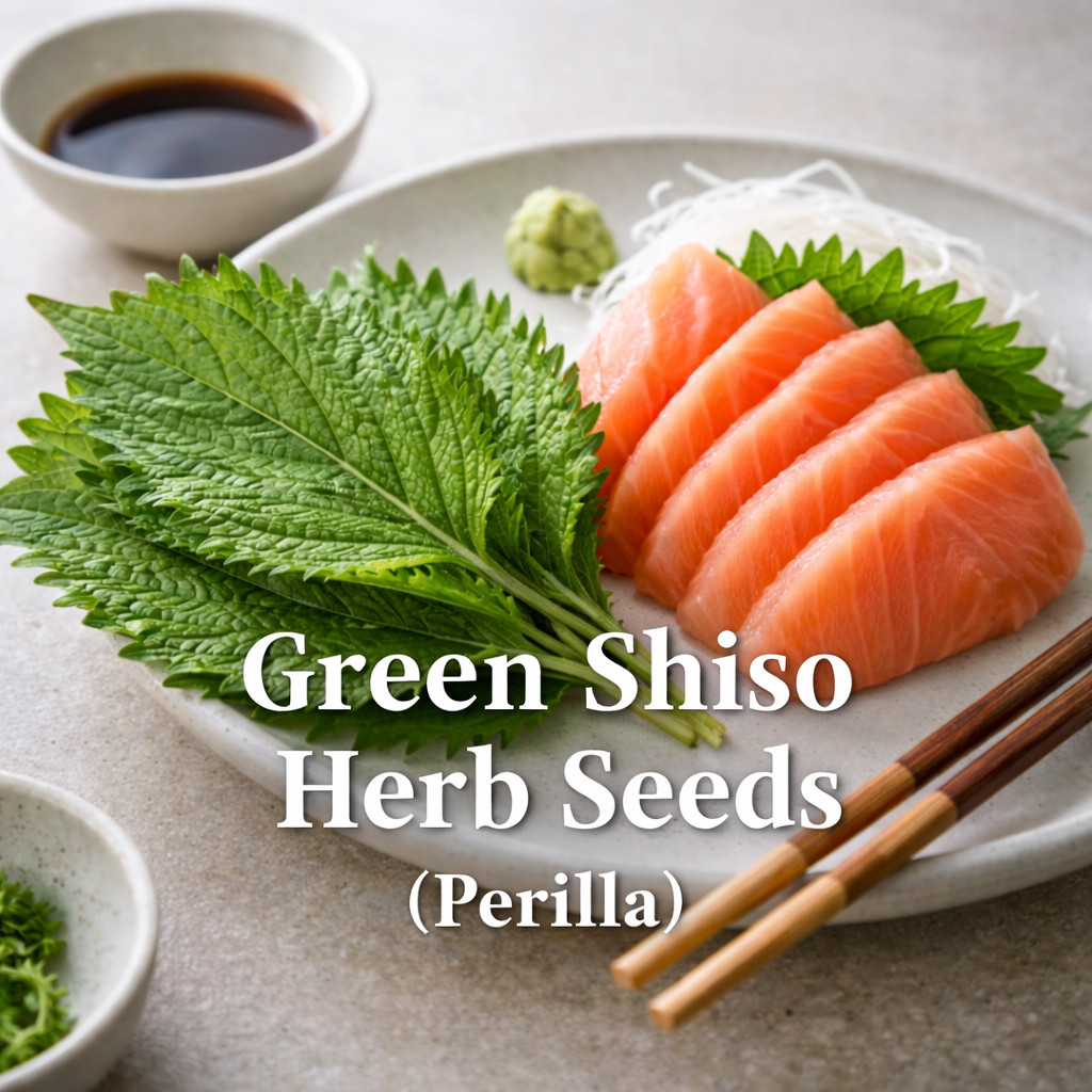 🌿 Shiso Herb Seeds (Perilla) – Green Heirloom Culinary Herb Non-GMO 200 seeds