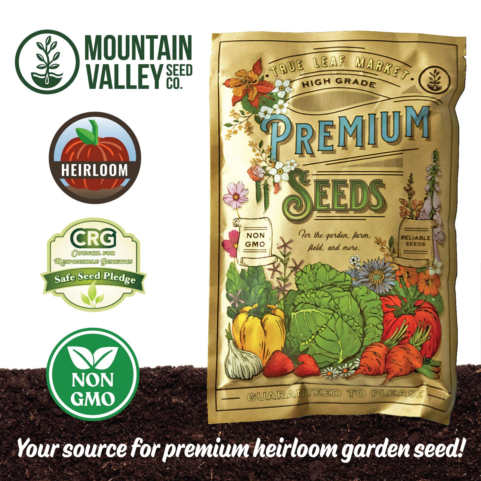 No-Till Forage Friendly Cover Crop Seed Mix – 5 lb, Covers 1,000 Sq. Ft. – 9 …