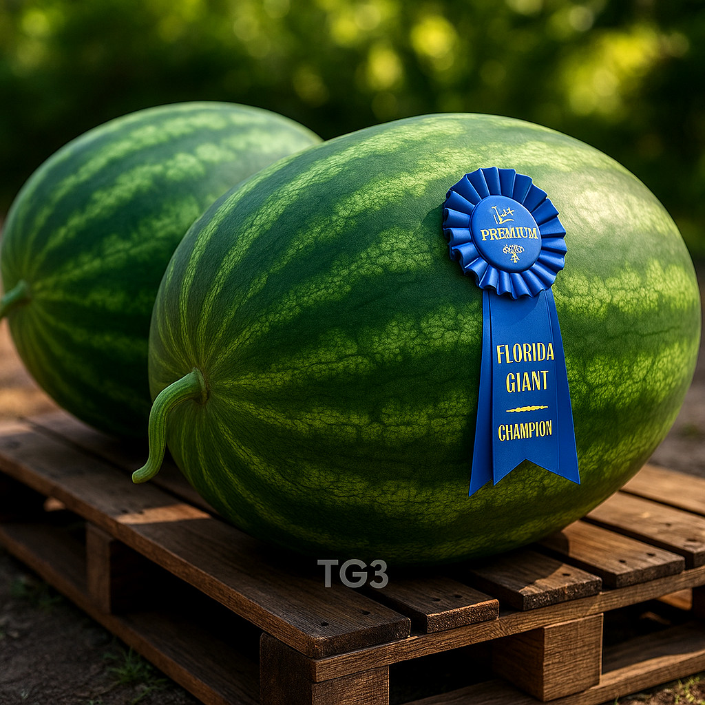 🍉15 FLORIDA GIANT WATERMELON SEEDS | HEIRLOOM NON-GMO | HUGE | FREE SHIPPING