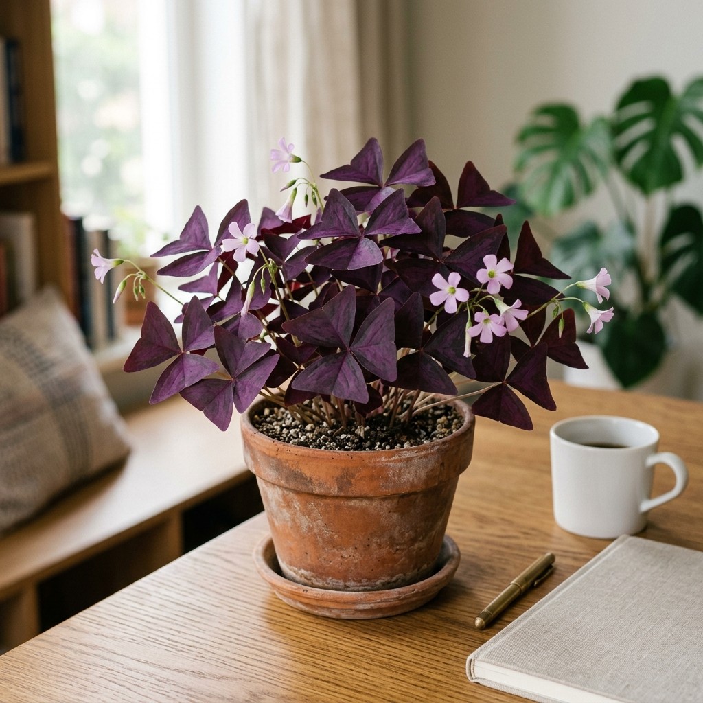 Purple Leaf Oxalis Seeds – 30 Pieces – Ideal for Home Garden Container Planting