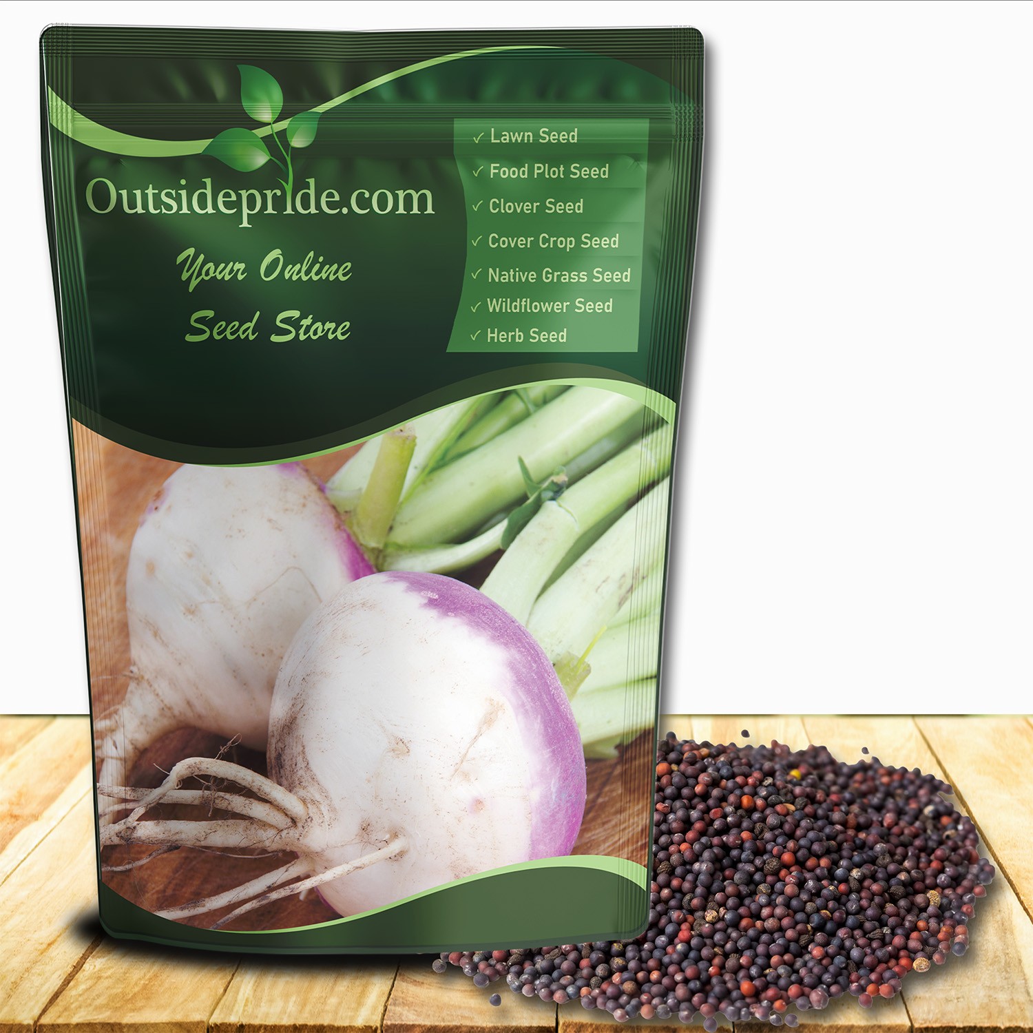 5 LB Purple Top Turnip Seeds – Bulk Brassica Seed For Food Plots, Cover Crops