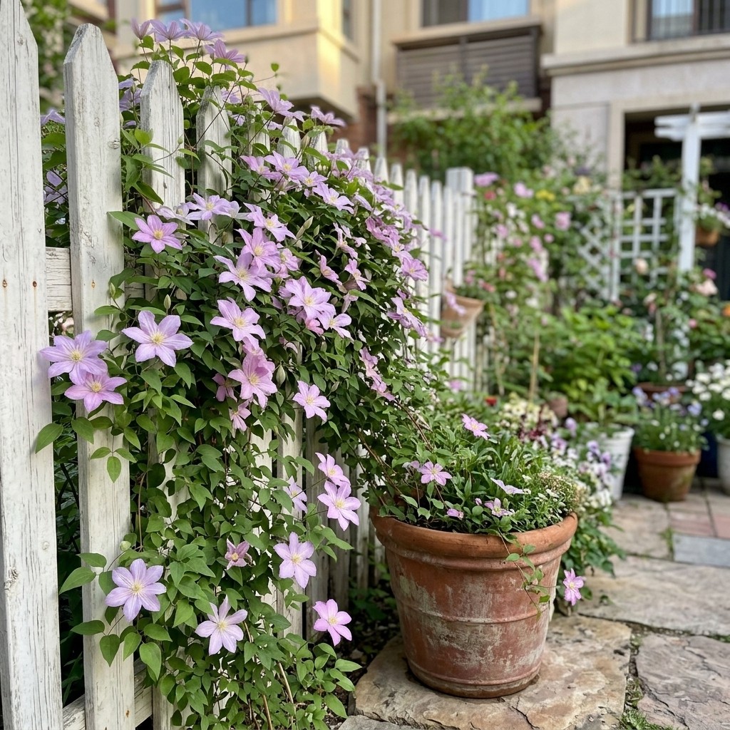 300 Pcs Ornamental Clematis Seeds Climbing Perennial Flower for Balcony Trellis