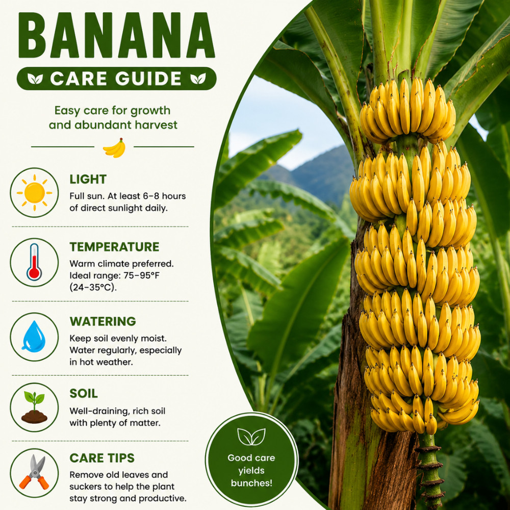 Dwarf Cavendish Banana Live Plant 4-6 Inches Tall Rooted Fruiting Musa