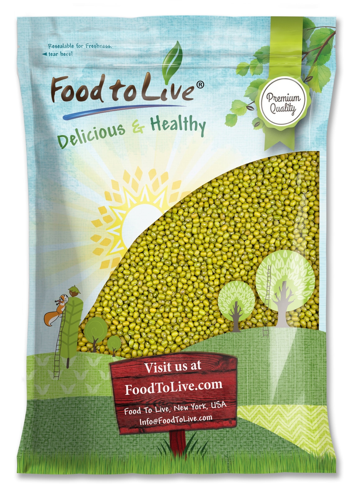 Mung Beans – Sproutable, Kosher, Raw, Vegan – by Food To Live
