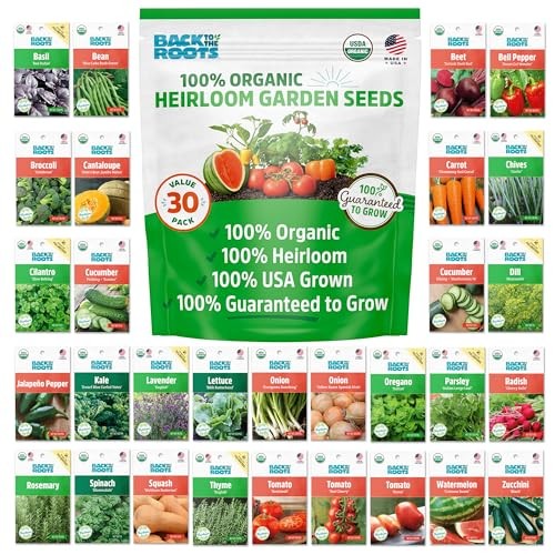 Heirloom Organic, Non-GMO & USA Grown Seeds, 30ct Herb, 30pk Heirloom Variety