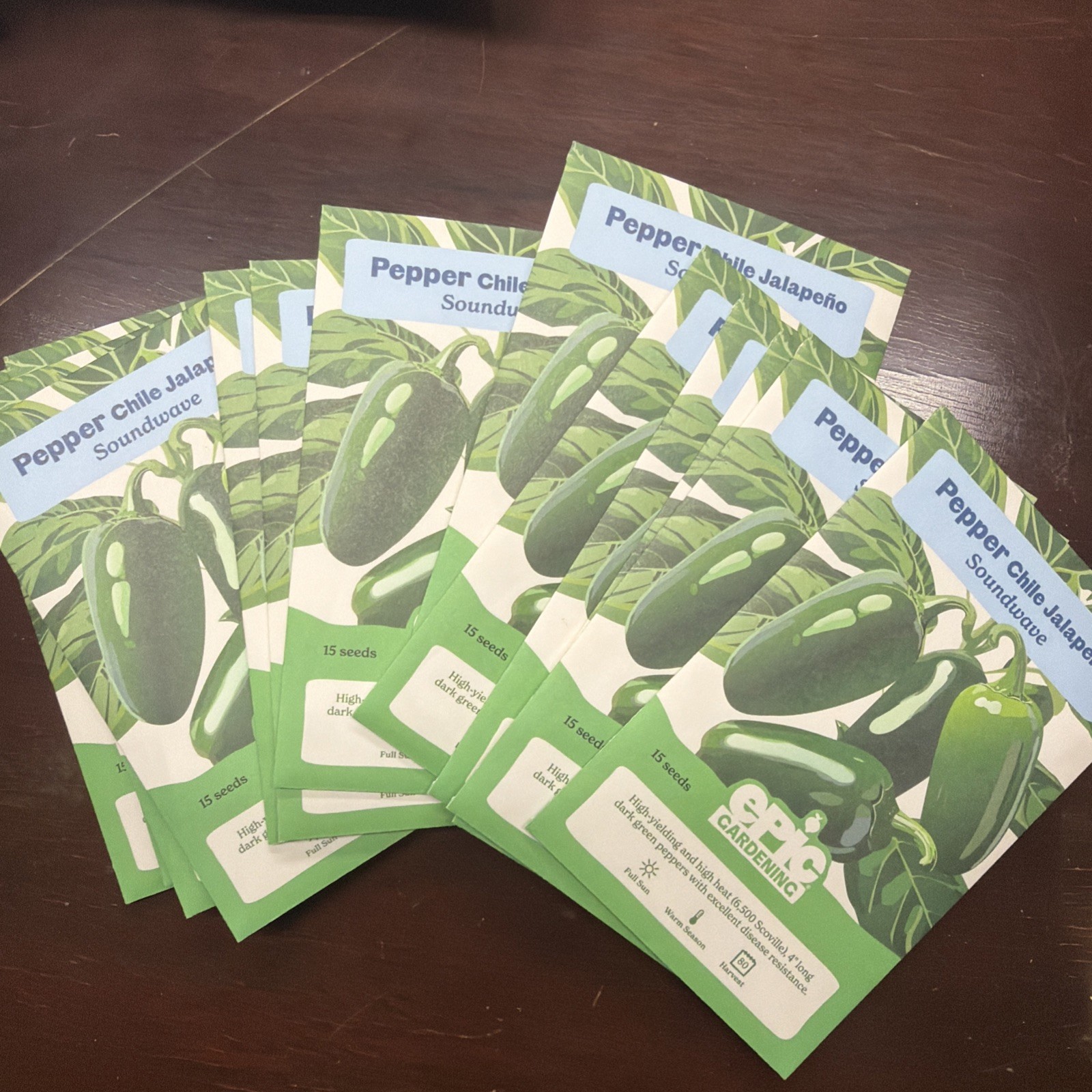 13 Packs Epic Gardening (Botanical Interests) Vegetable Seeds Jalapeno Pepper