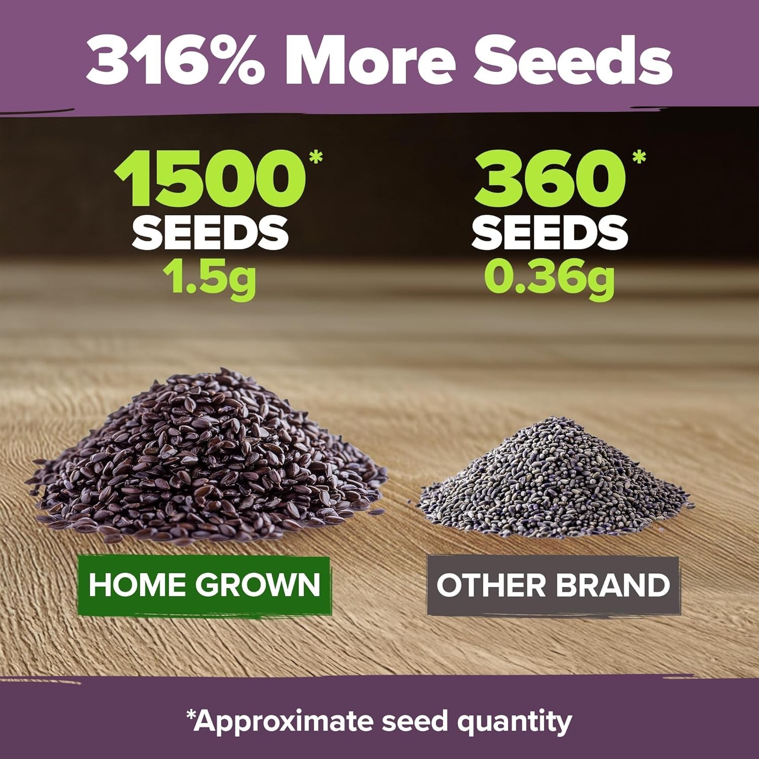Low Maintenance Non-GMO Lavender Seeds – 1,500+ Blooms for Any Skill Level