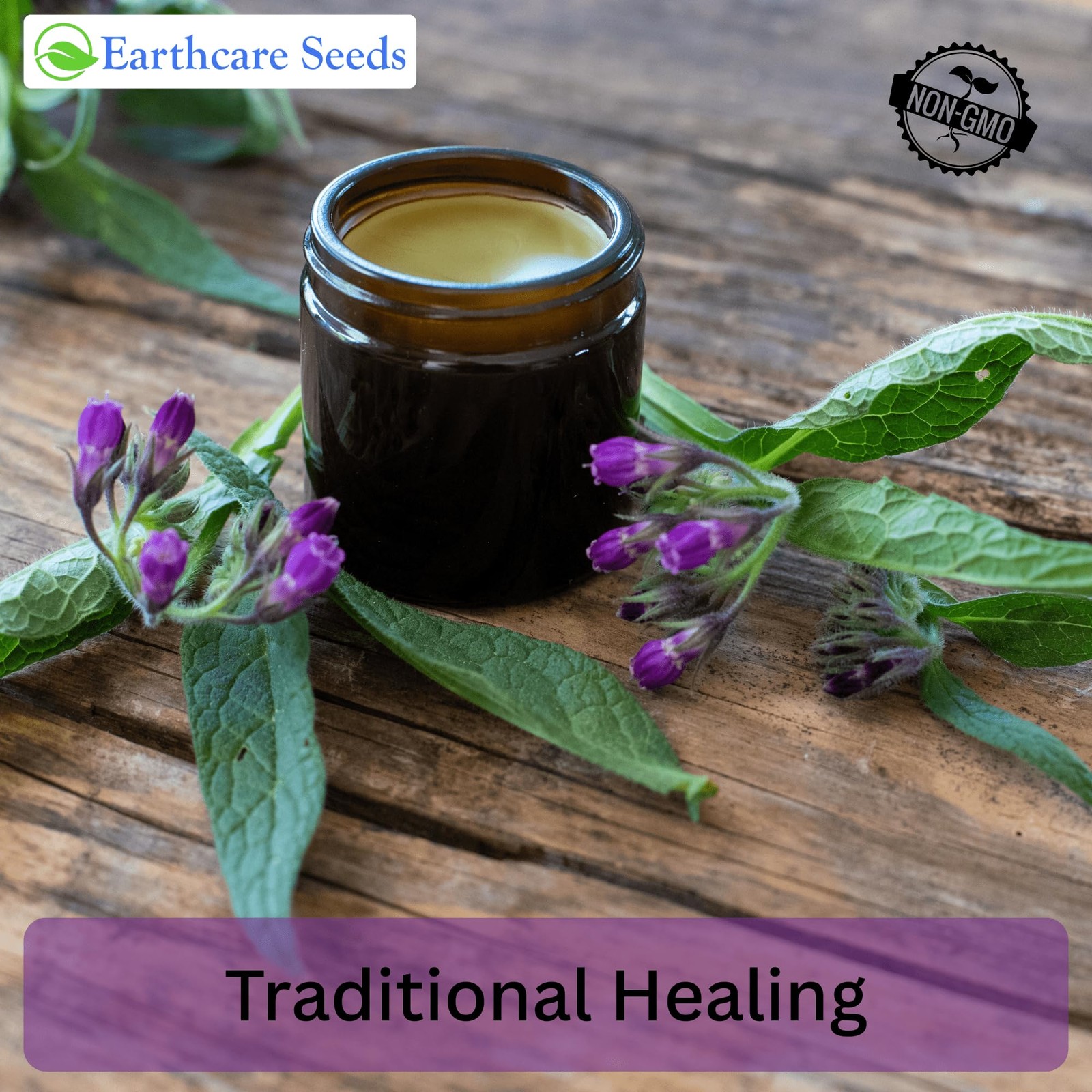 Earthcare Seeds True Comfrey 50 Seeds Symphytum officinale Non GMO, Heirloom