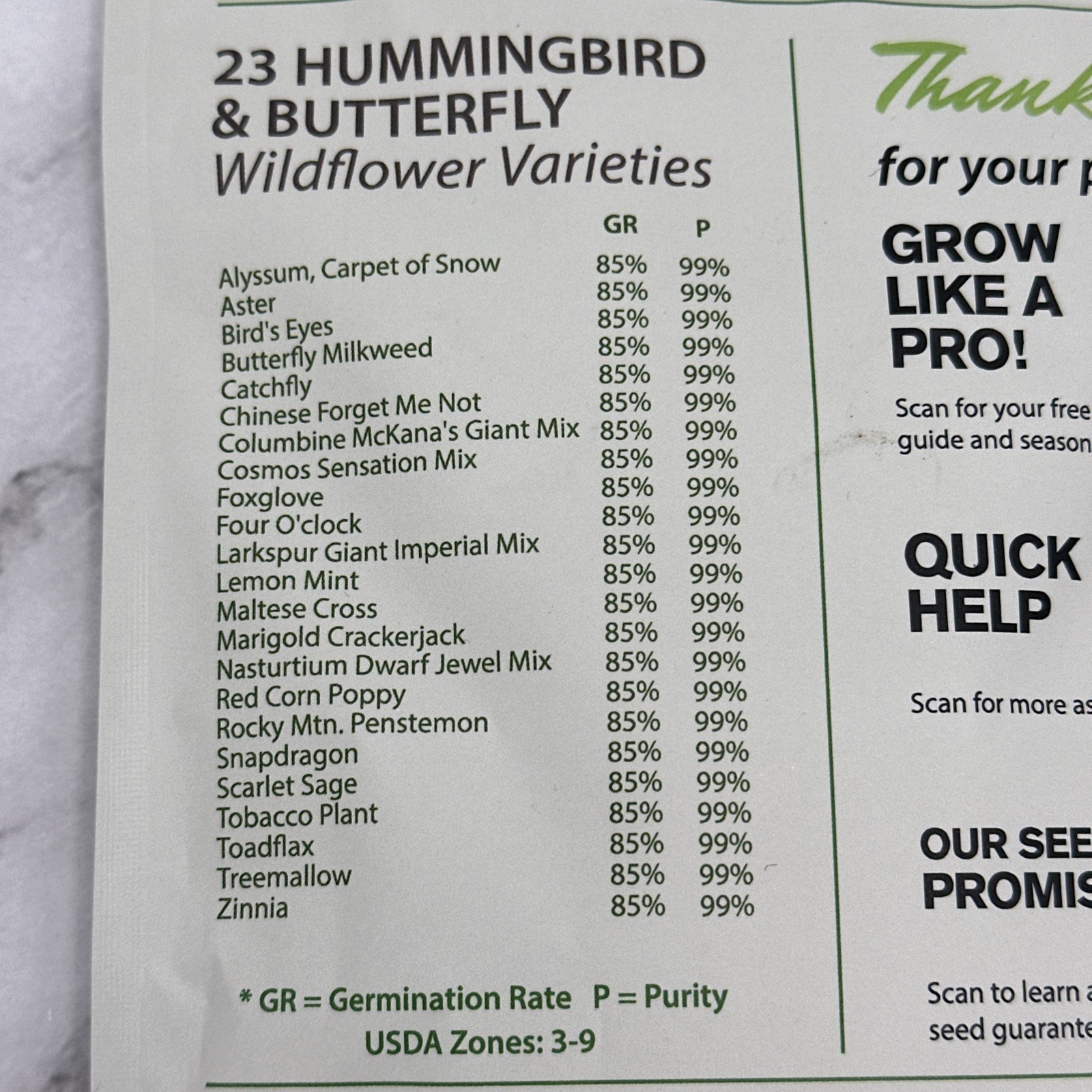 Bulk Non-GMO Wildflower Seeds – 134,000+ Native Seeds for Butterfly Gardens