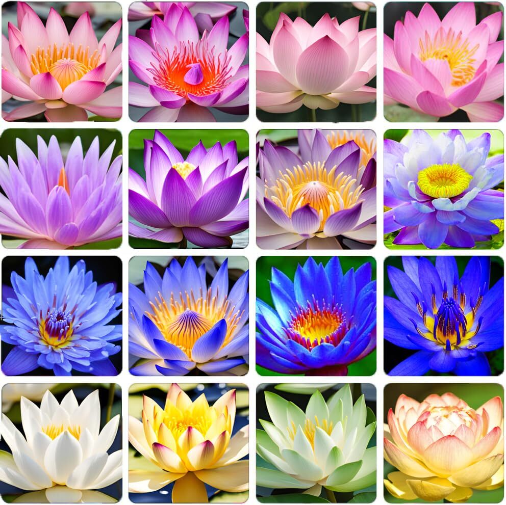 35 Pcs Bonsai Lotus Seeds for Planting Bowl Lotus Seeds, Water Lily Flower Plant