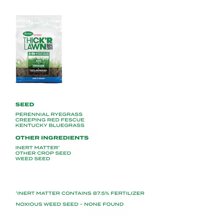 Scotts Turf Builder Thick’R Lawn Sun & Shade 12 lb.