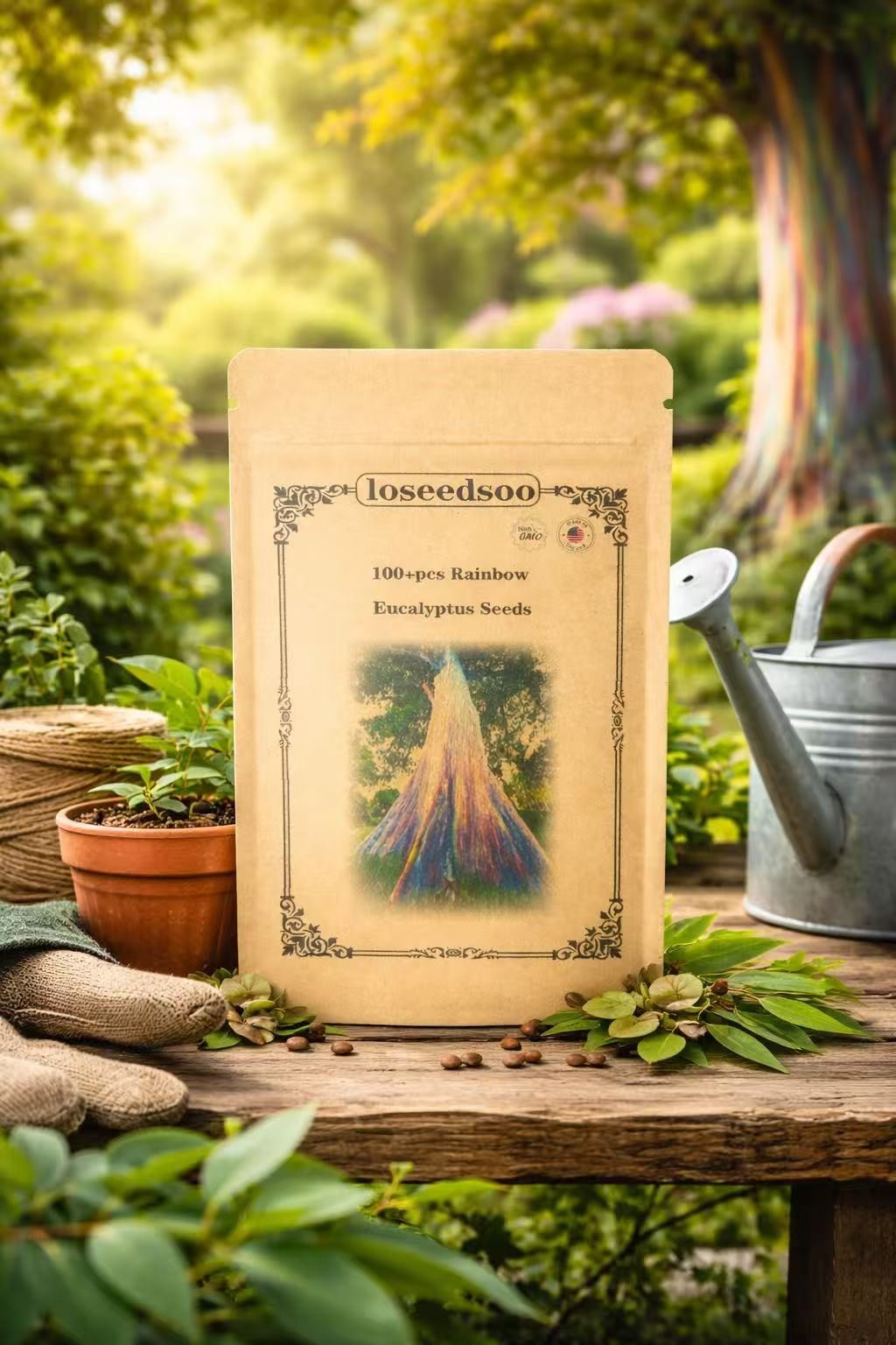 Rainbow Eucalyptus Seeds for Planting – 100+ Eucalyptus deglupta Tree Seeds, Col