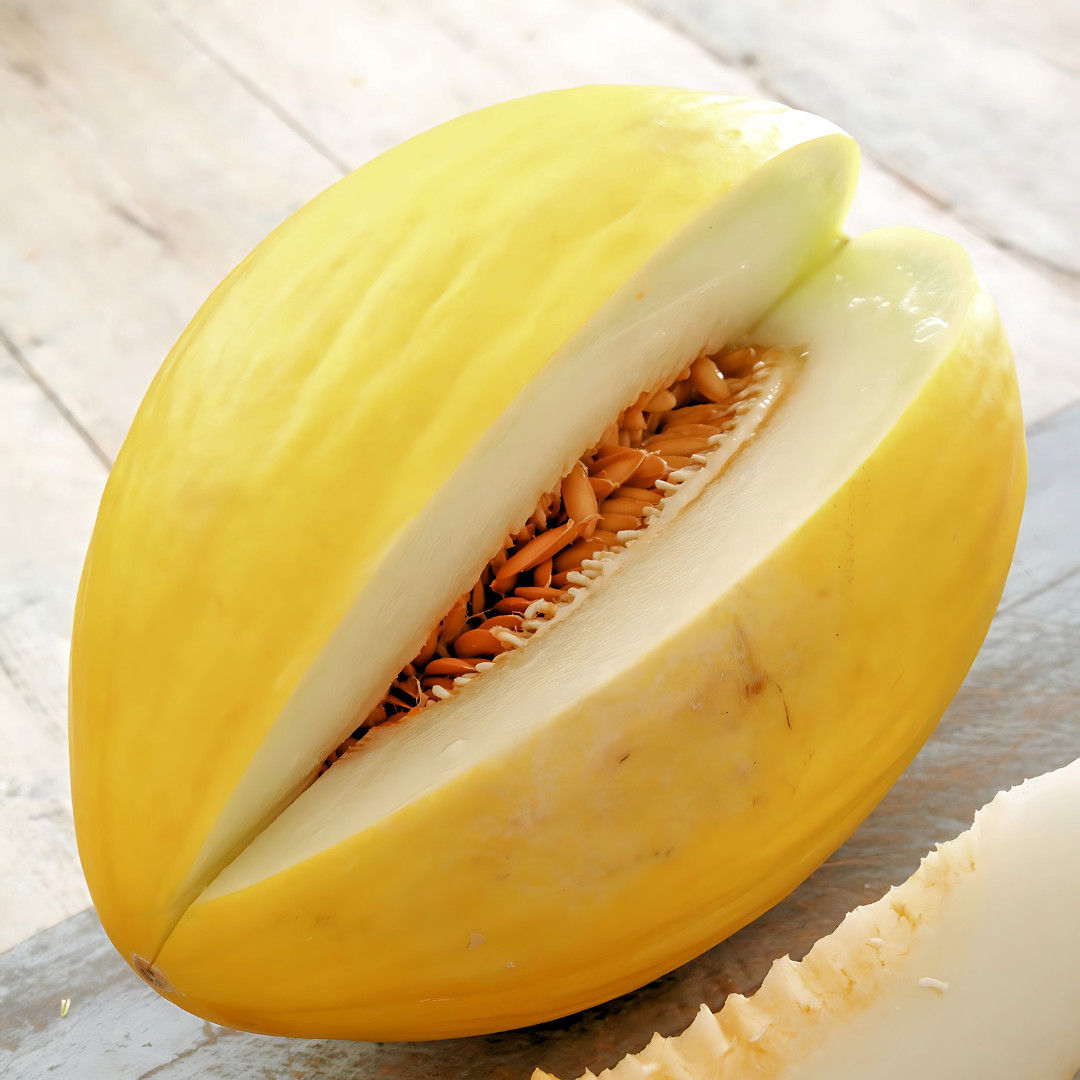 Fresh Delicious Crenshaw Melon Seeds | Yellow | Heirloom Non-GMO | Fruit Seeds