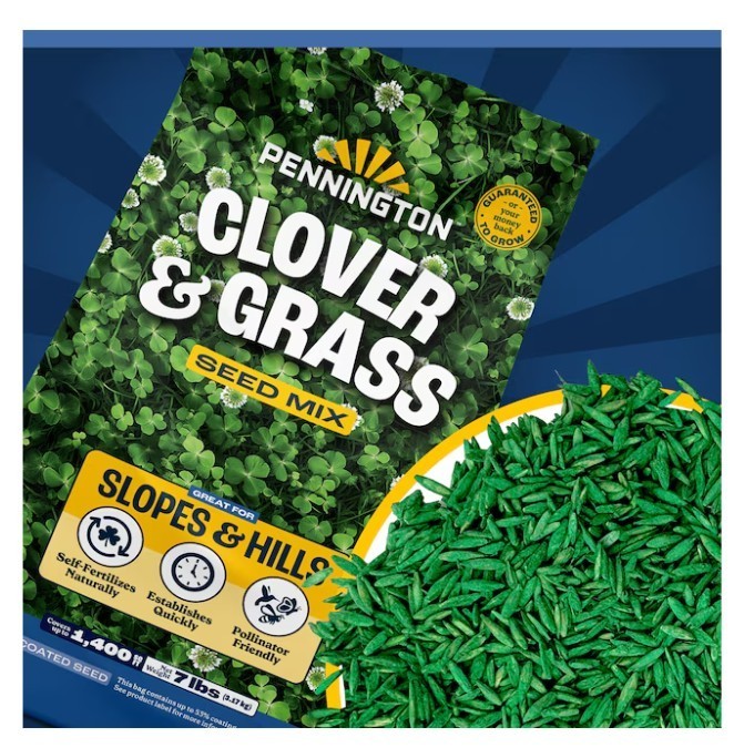 [FASH SALE] 2 Pack Pennington Clover Mixture Blend Grass Seed 7 lb Lawn Seed NEW