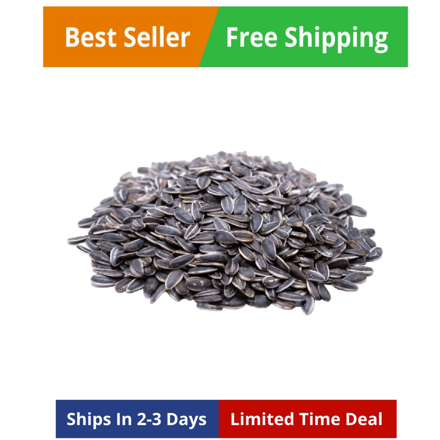 Raw Whole Sunflower Seeds 1 lb. | In-Shell, No Artificial Additives, Resealab…