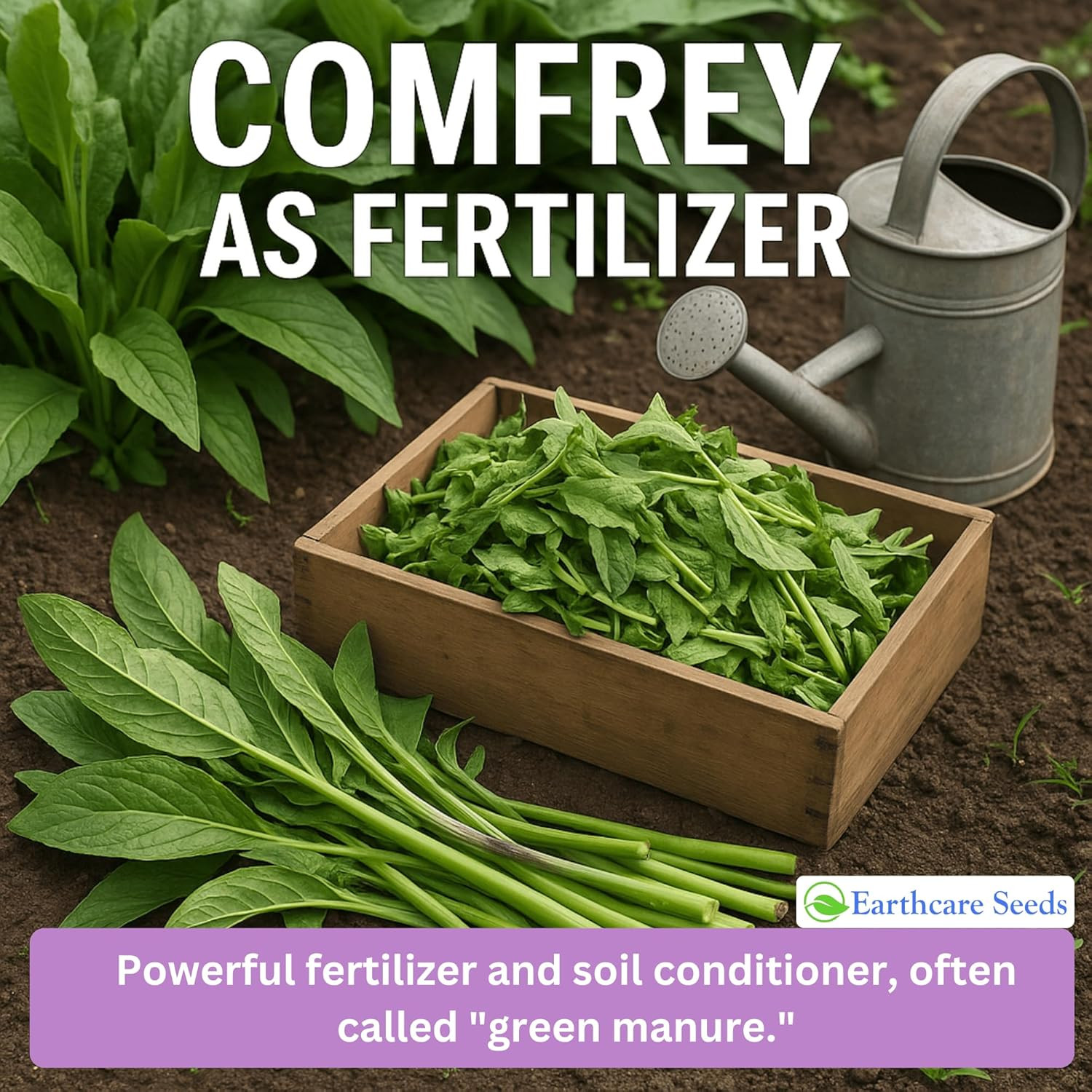 True Comfrey 50 Seeds (Symphytum Officinale) Non GMO, Heirloom